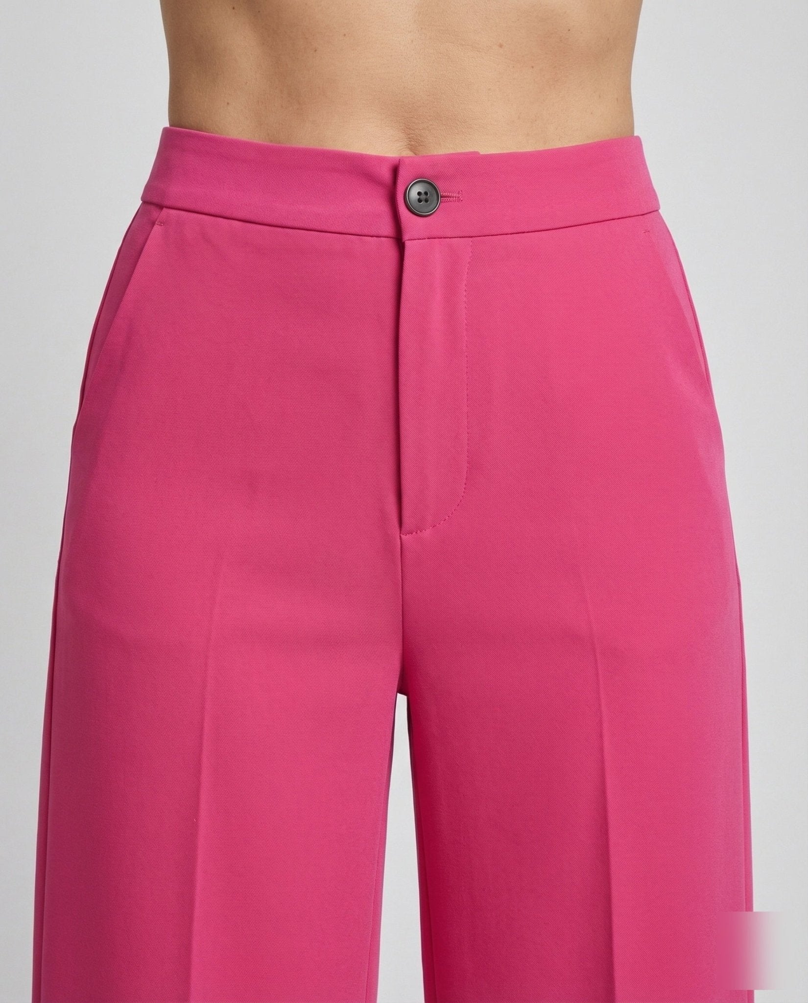 Leisure Wear Women's Fabric Trousers Wide Elegant - Chichicherry