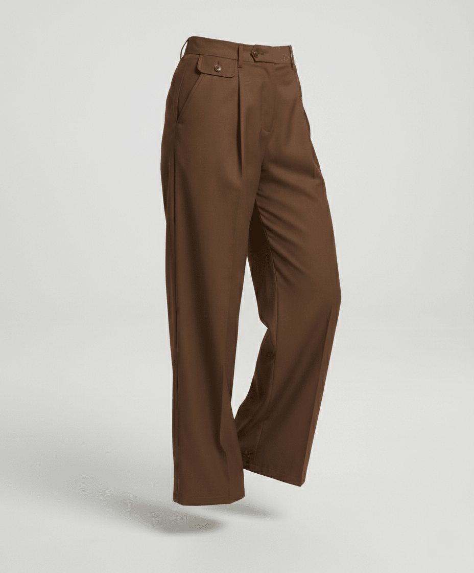 Leisurewear Women's High Waist Fabric Pants - Chichicherry