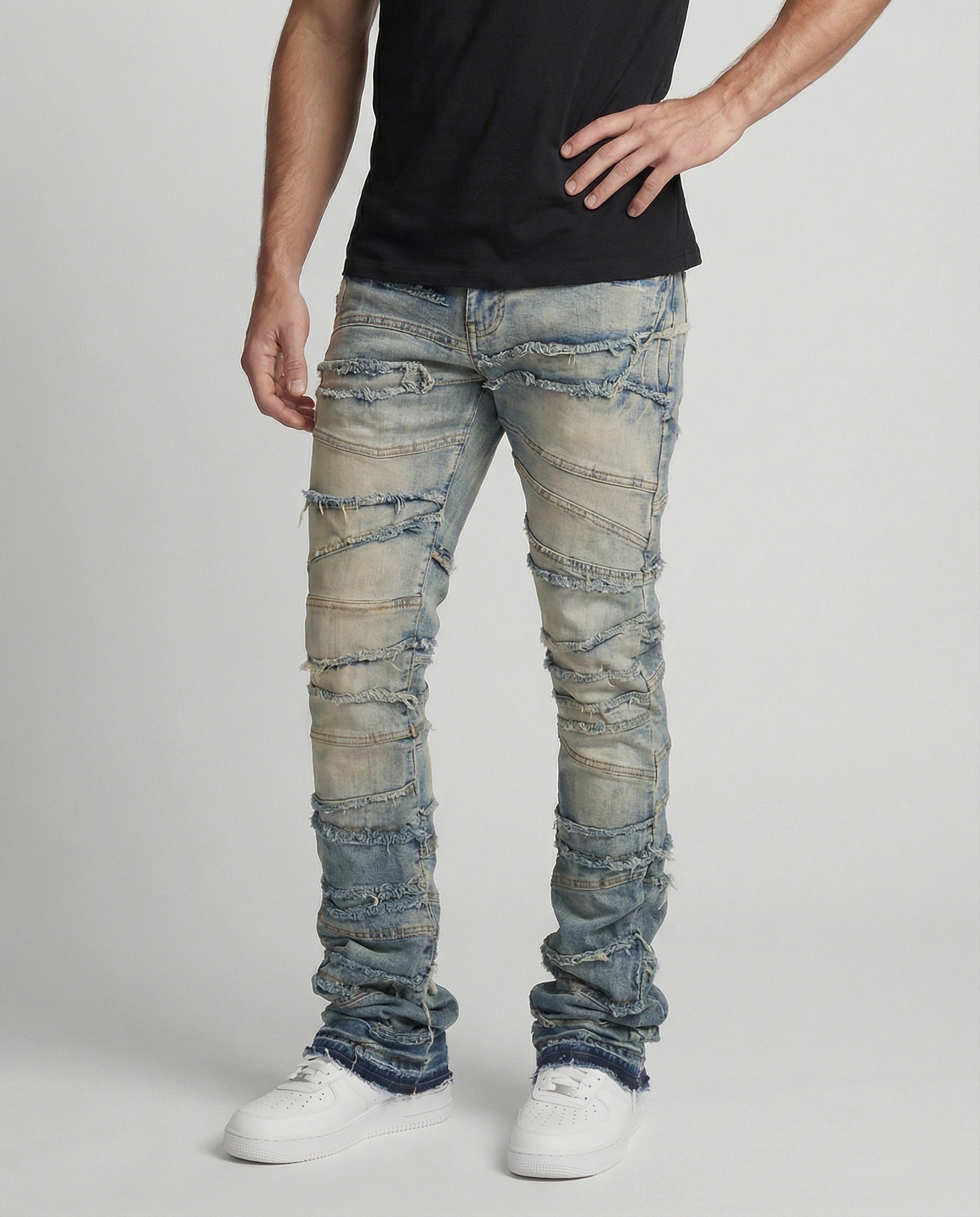 Men's Destroyed Jeans Slim Fit