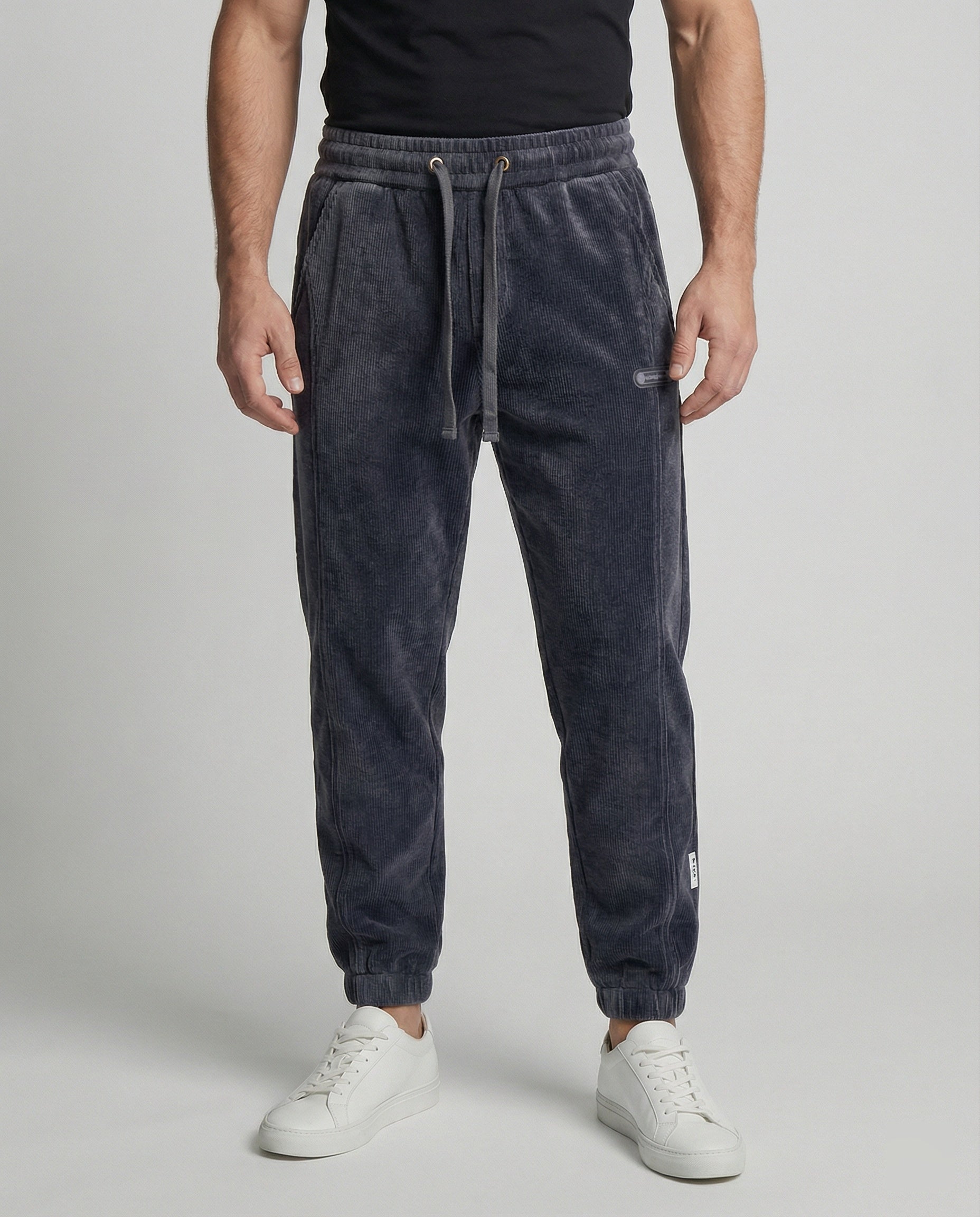 Men's Ribbed Jogging Pants Slim