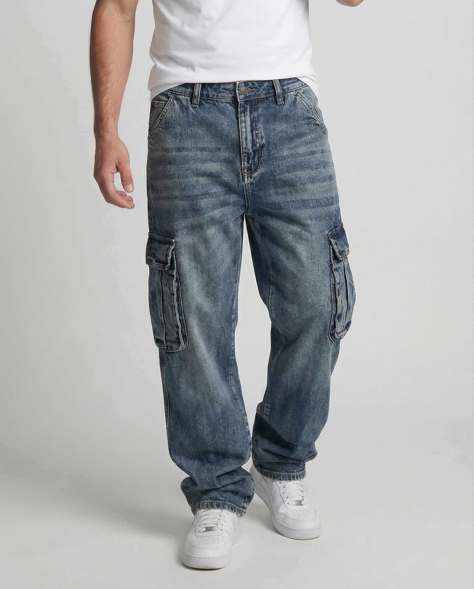 Men's Cargo Jeans loose with pockets