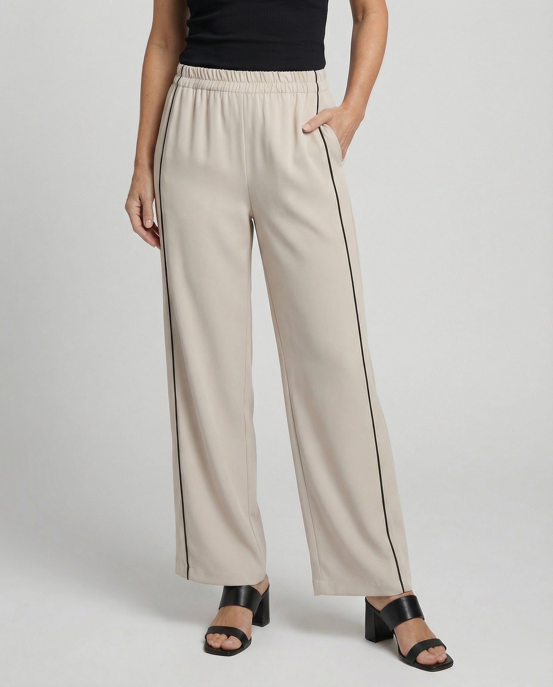 Palazzo Pants Wide With Elastic Waistband Women