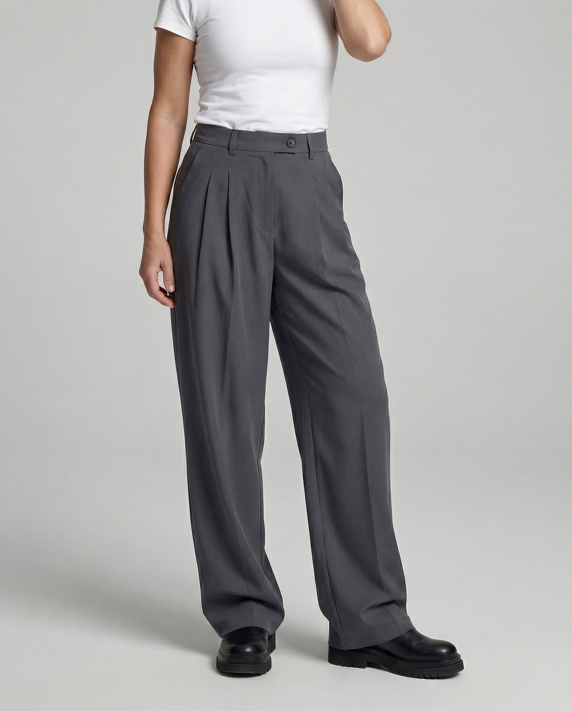 Casual Wear Unisex Suit Pants Wide