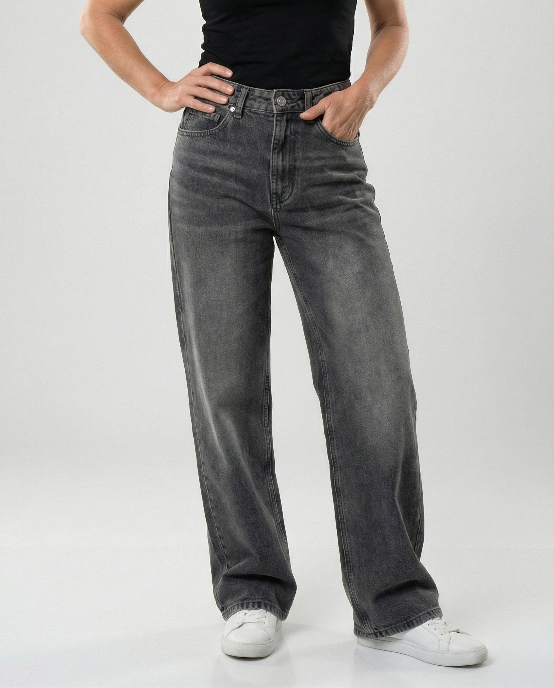 Women Jeans Loose High Waist Used