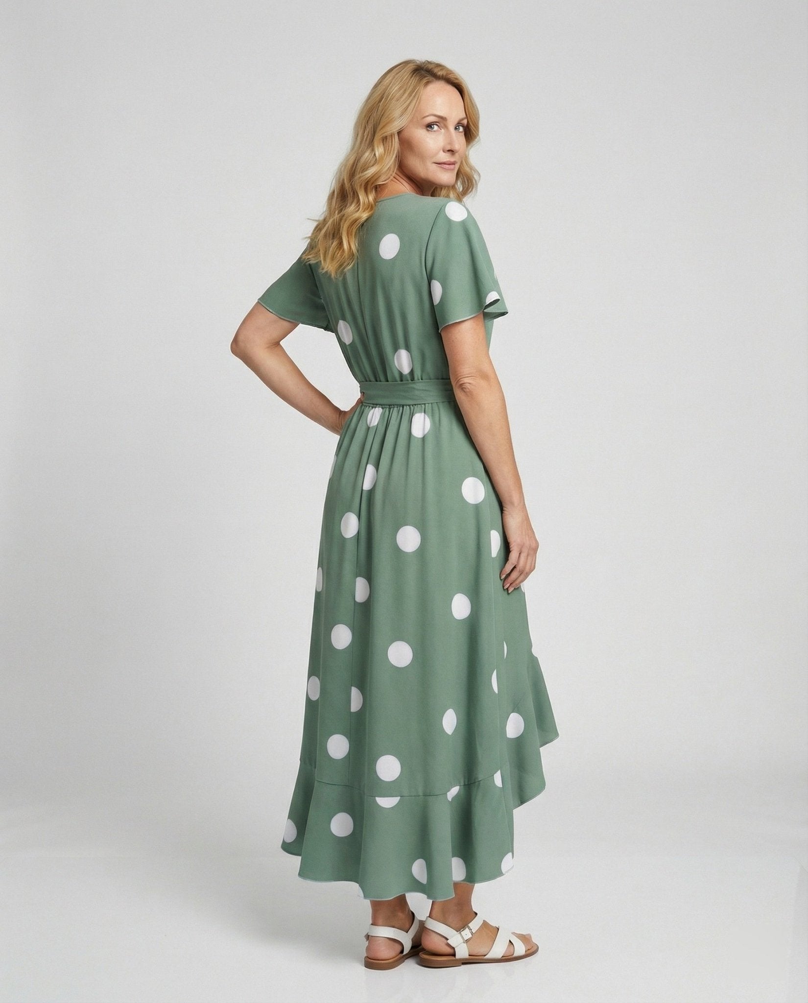 Maxi dress summer women dotted - Chichicherry