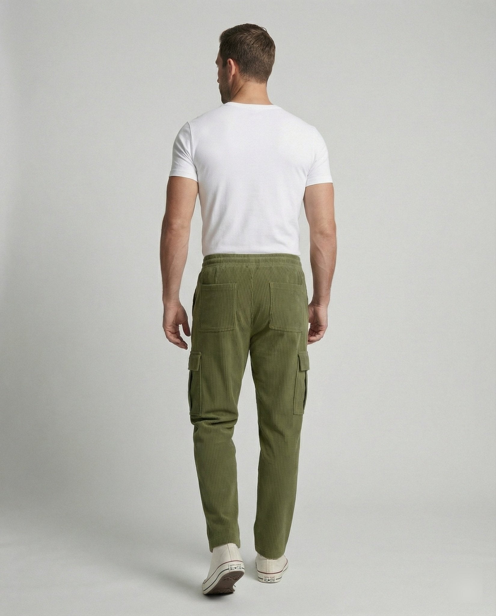 Men's cargo pants with elastic waistband - Chichicherry