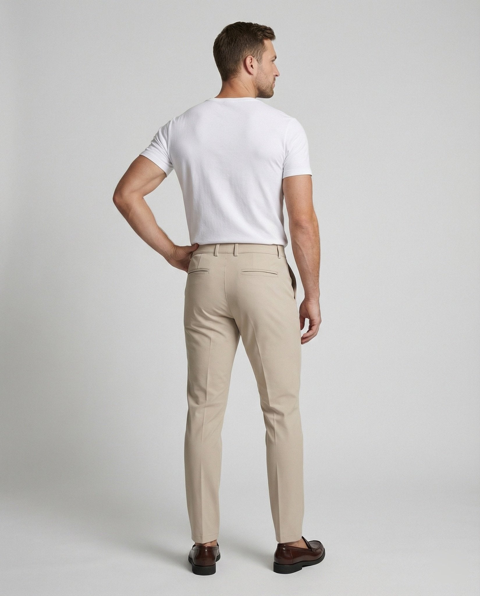 Men's Chino Pants Slim Fit with Stretch - Chichicherry