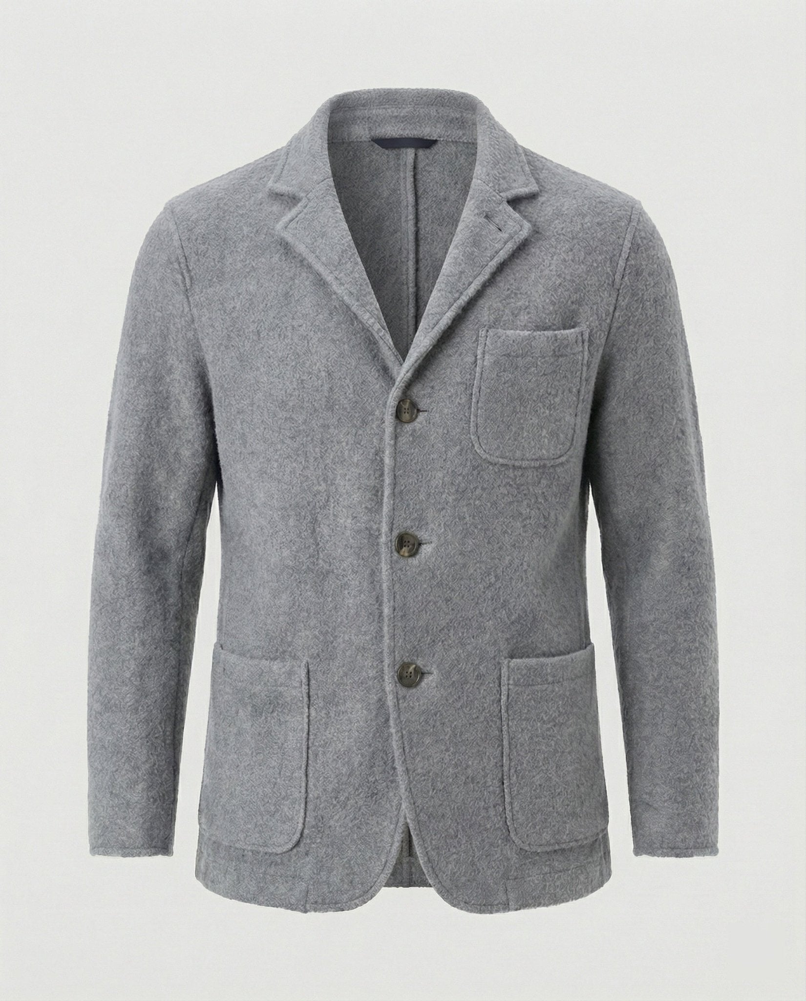 Men's elegant cardigan with practical cut and fashionable details - Chichicherry