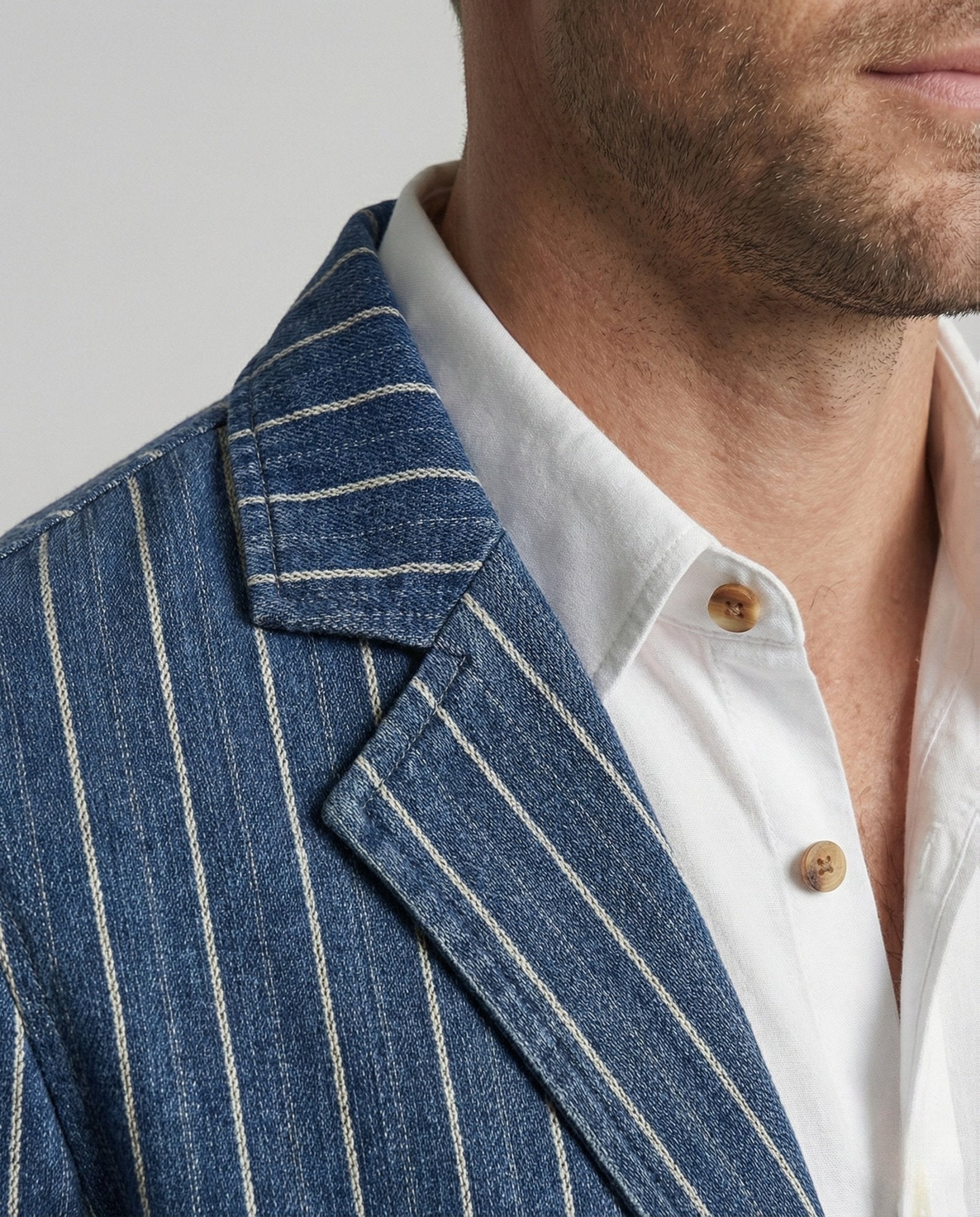 Men's fashionable cardigan with stripes - Chichicherry
