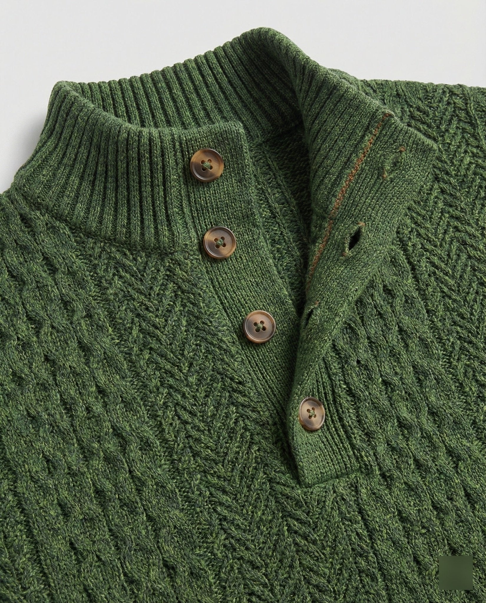 Men's knitted suit with stand-up collar - Chichicherry