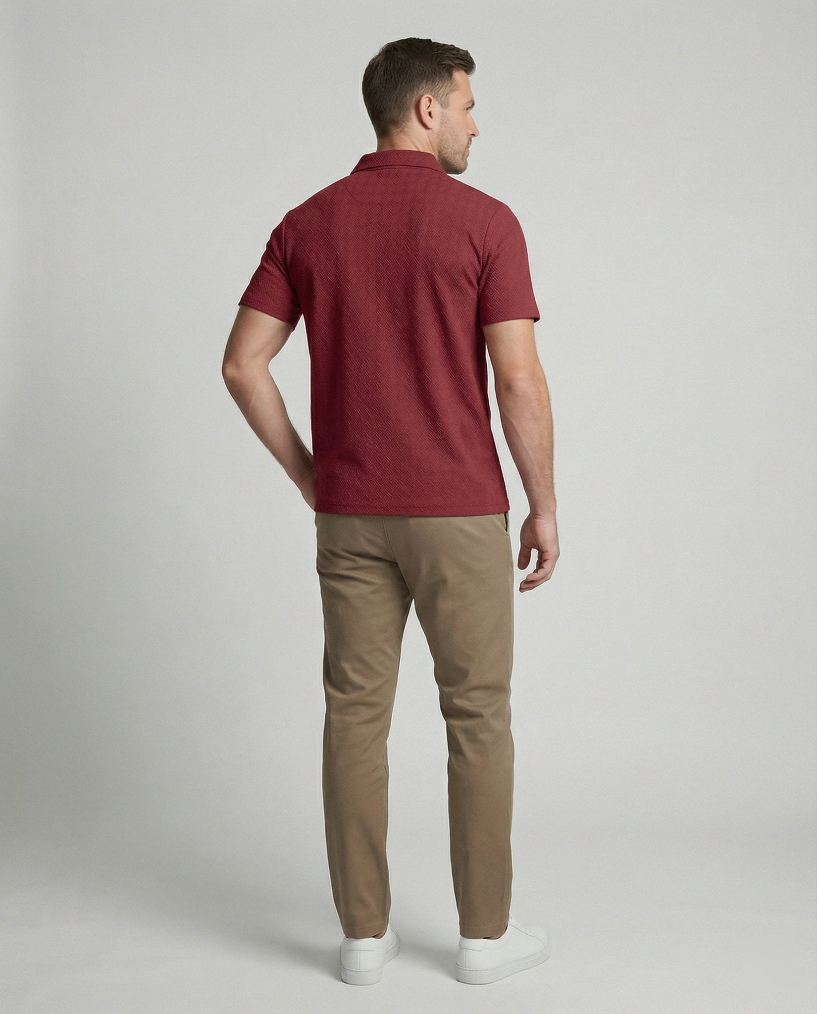 Men's polo shirt with zipper - Chichicherry