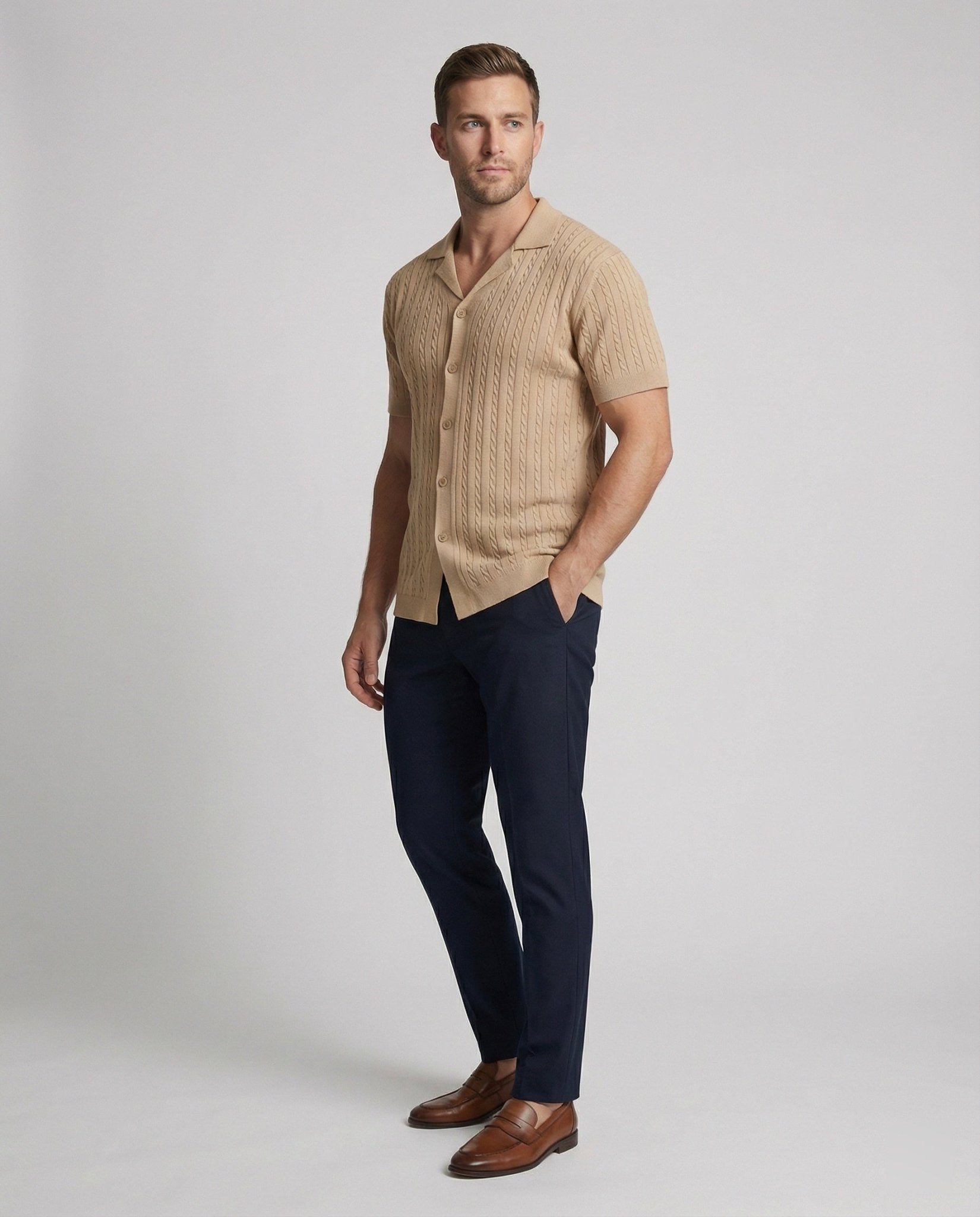 Men's Short Sleeve Knit Shirt - Chichicherry