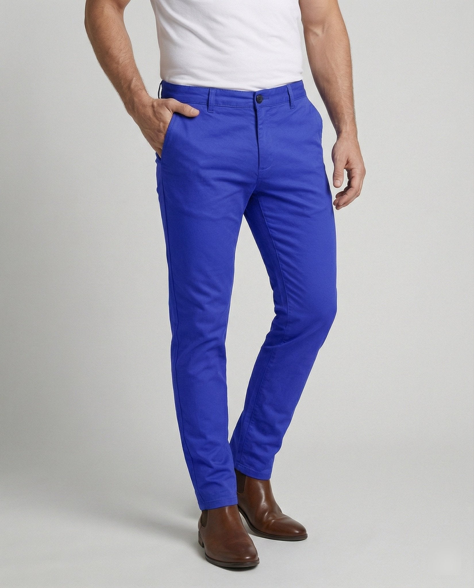 Men's Slim Fit Casual Pants Elastic - Chichicherry