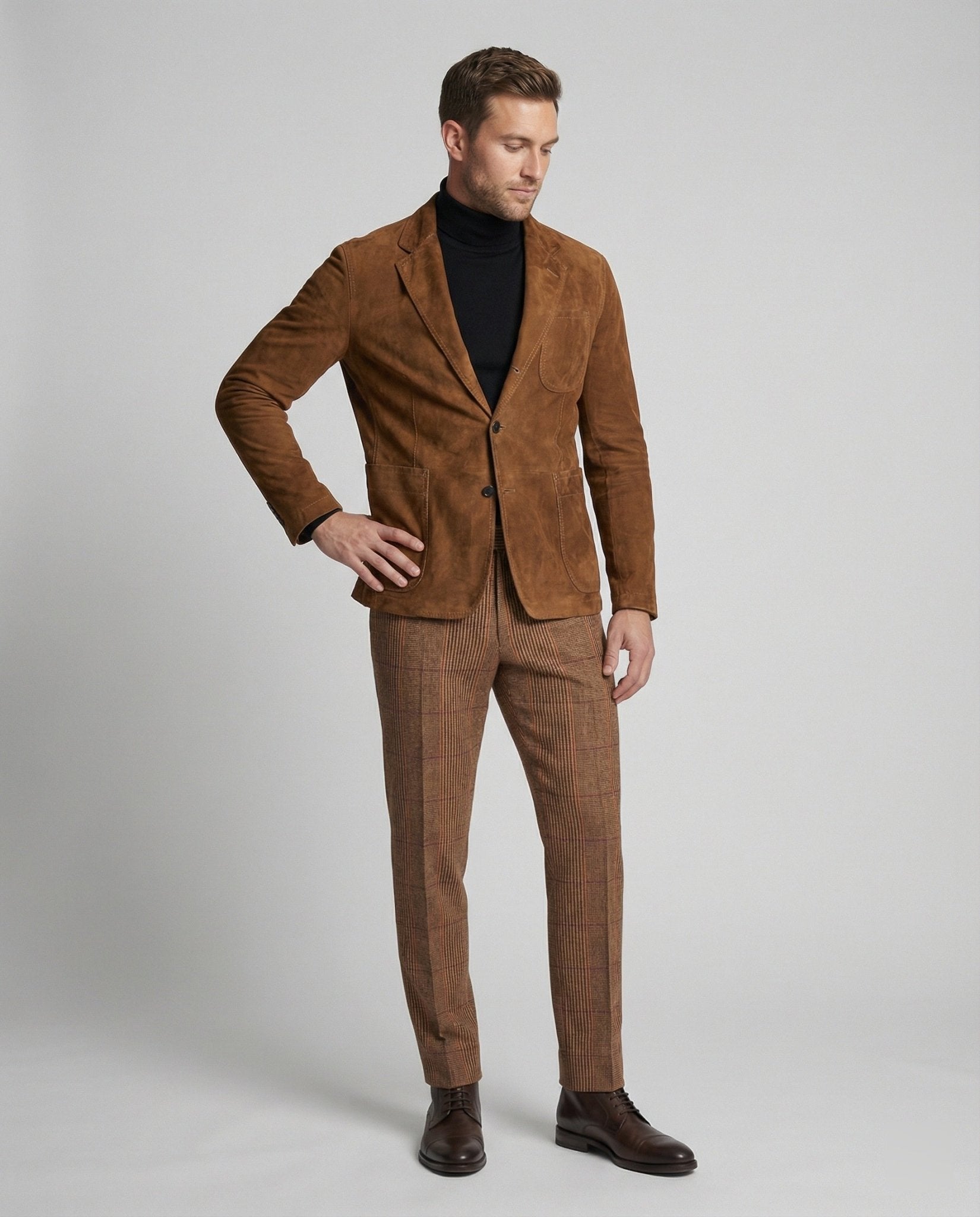 Men's Suede Blazer - Chichicherry