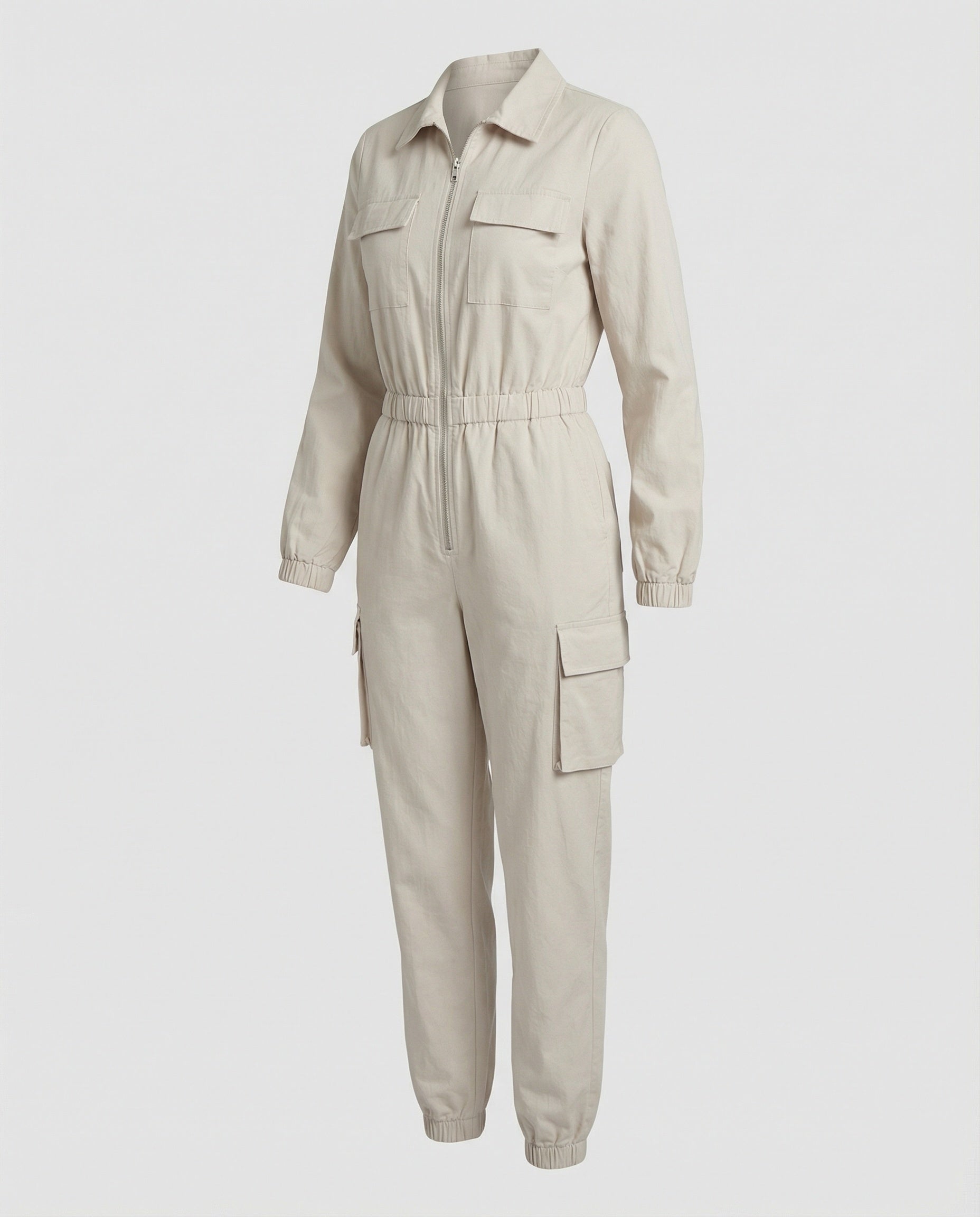 Women's Jumpsuit Elegant with Cargo Pockets