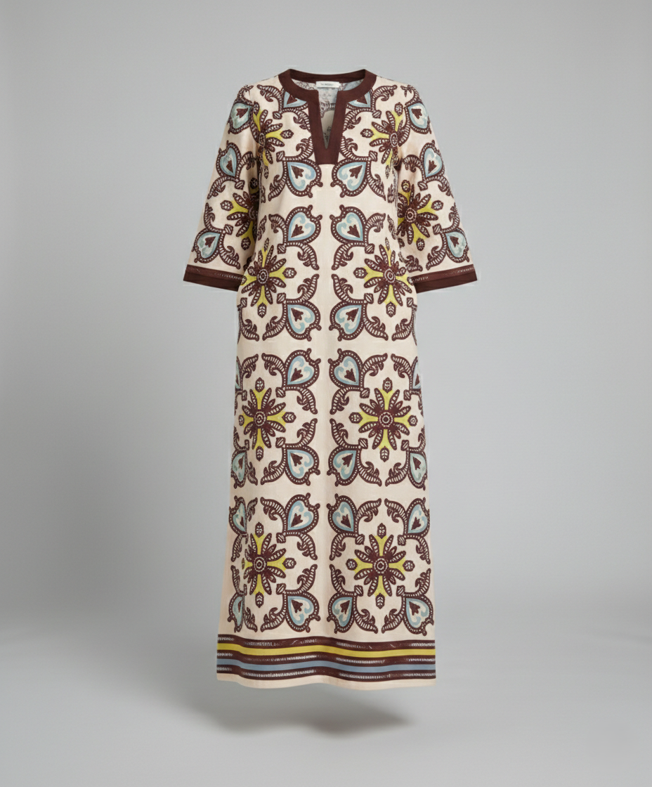 Leisure dress women kaftan maxi dress
