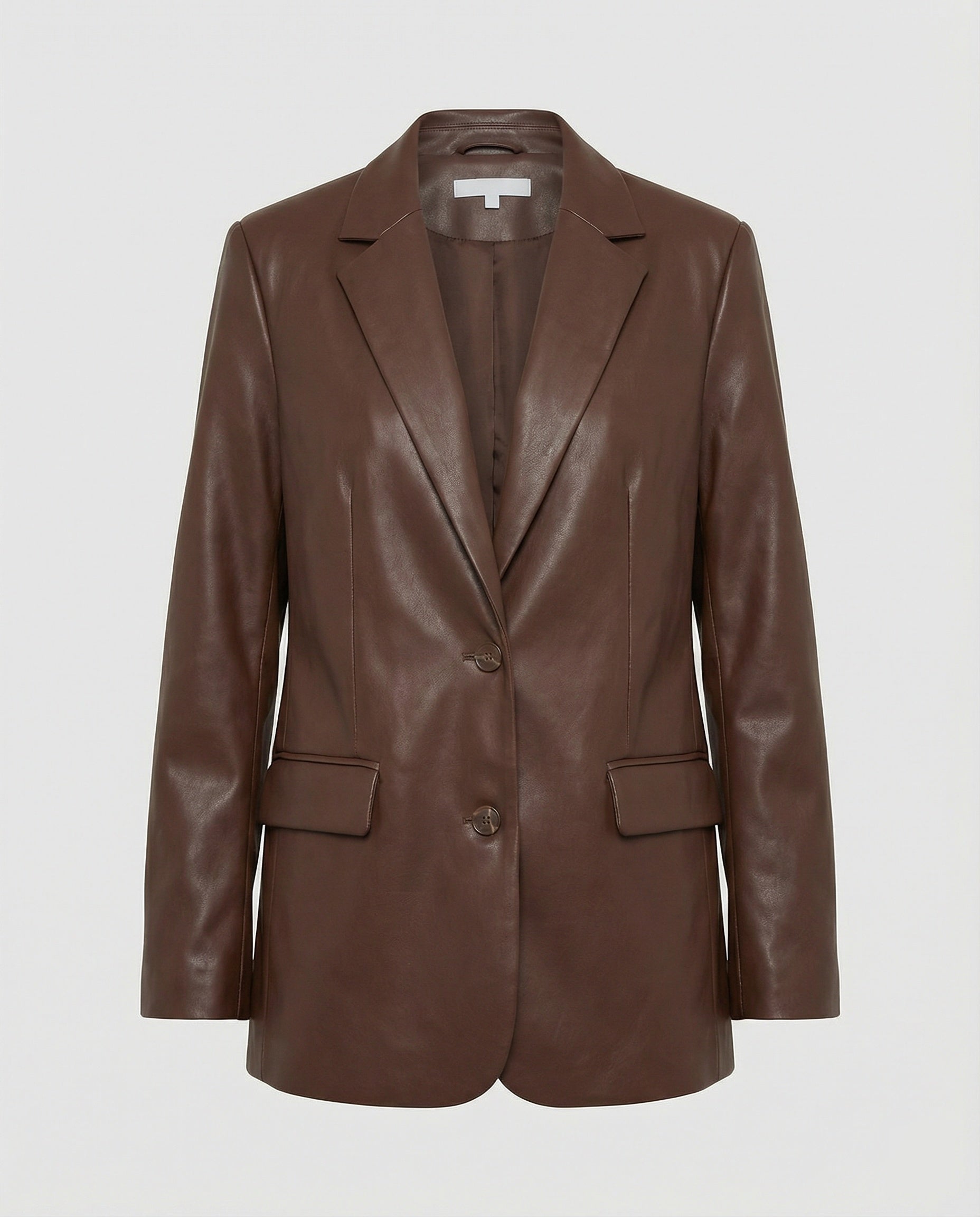 Women's Oversized PU Leather Blazer in Trend Look