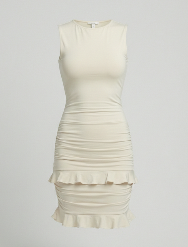 Casual dress women fitted mini dress