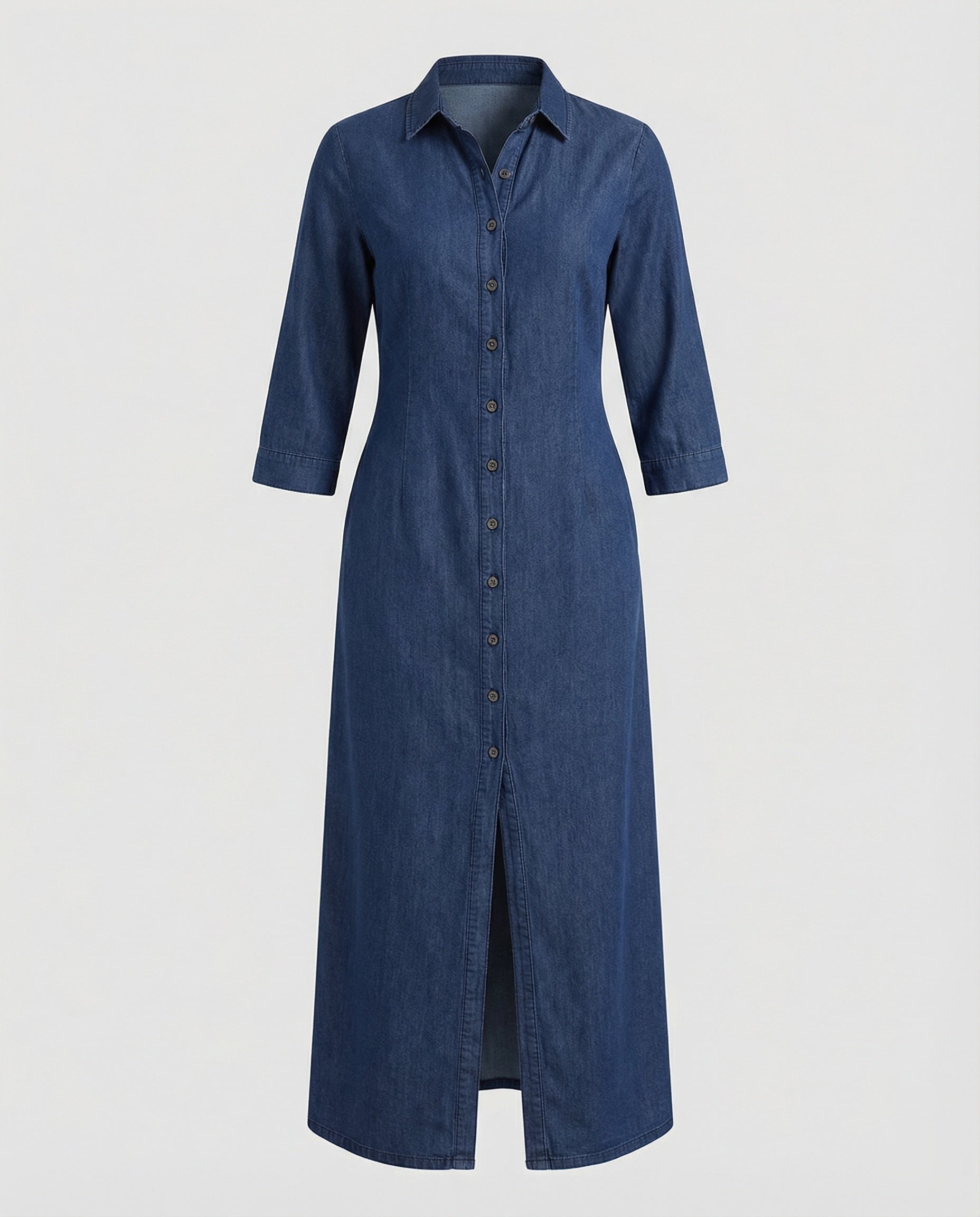 Shirt dress women with tailoring