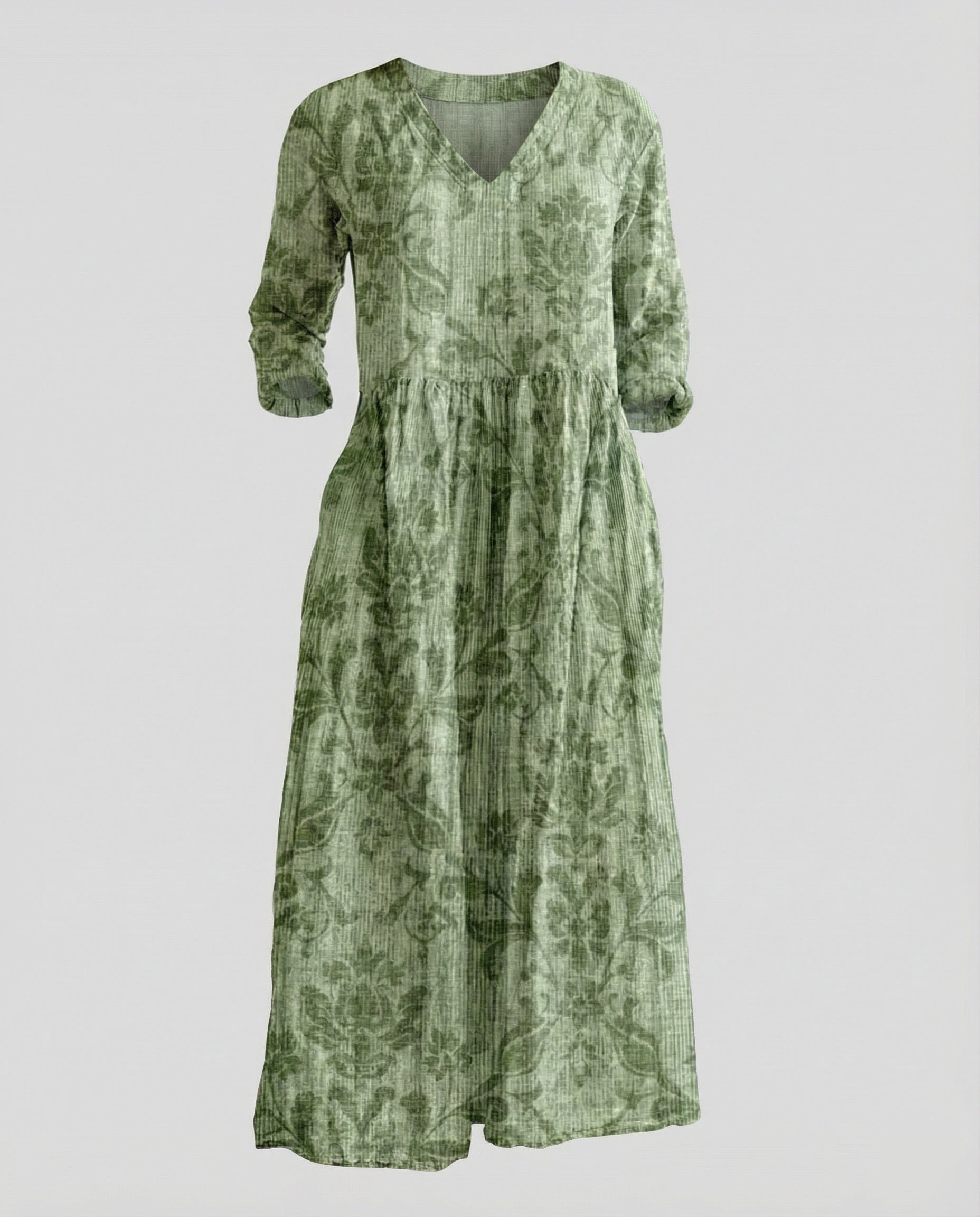 Women's Boho Maxi Dress Summer Linen Look
