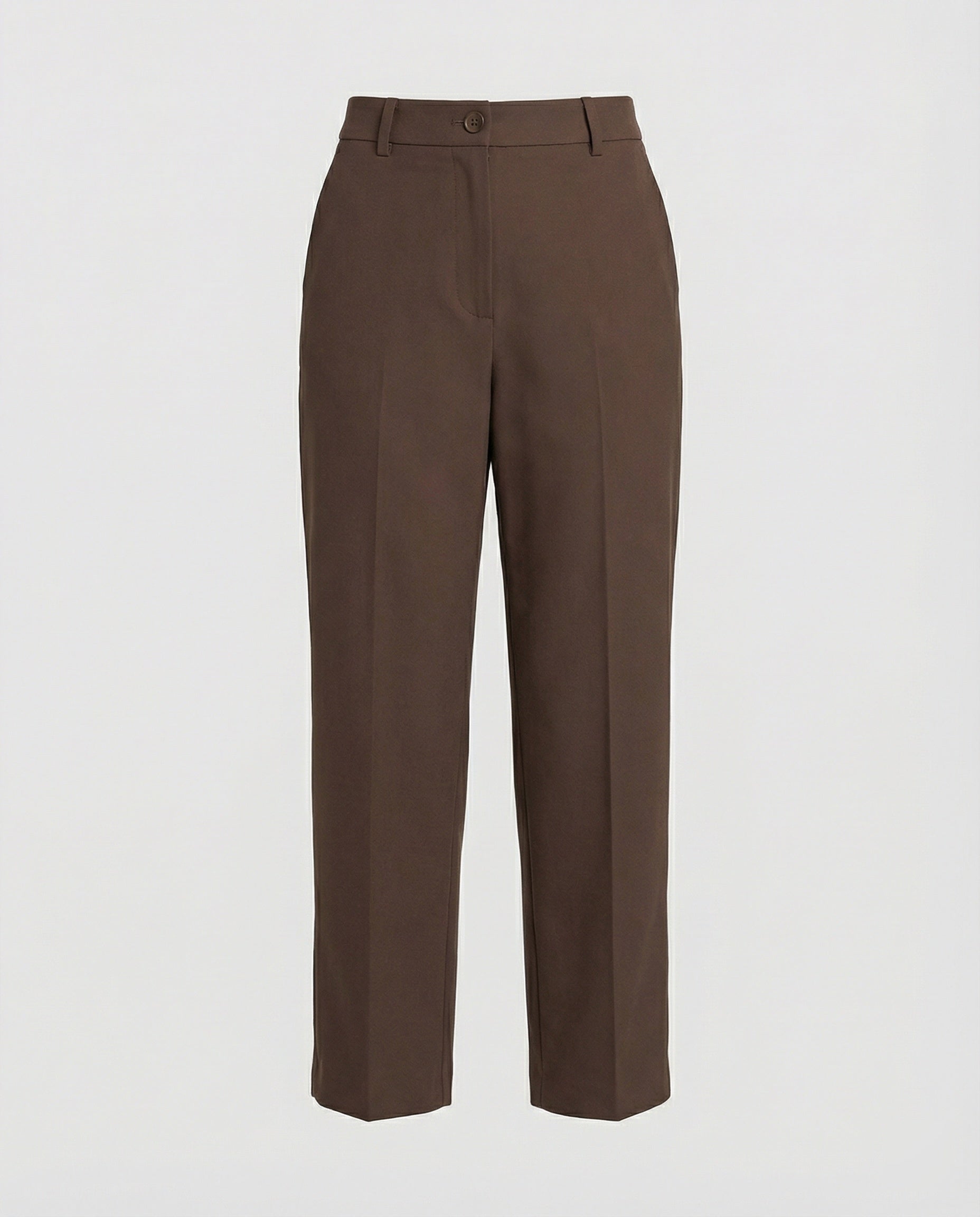 Women's Fabric Trousers with High Waist