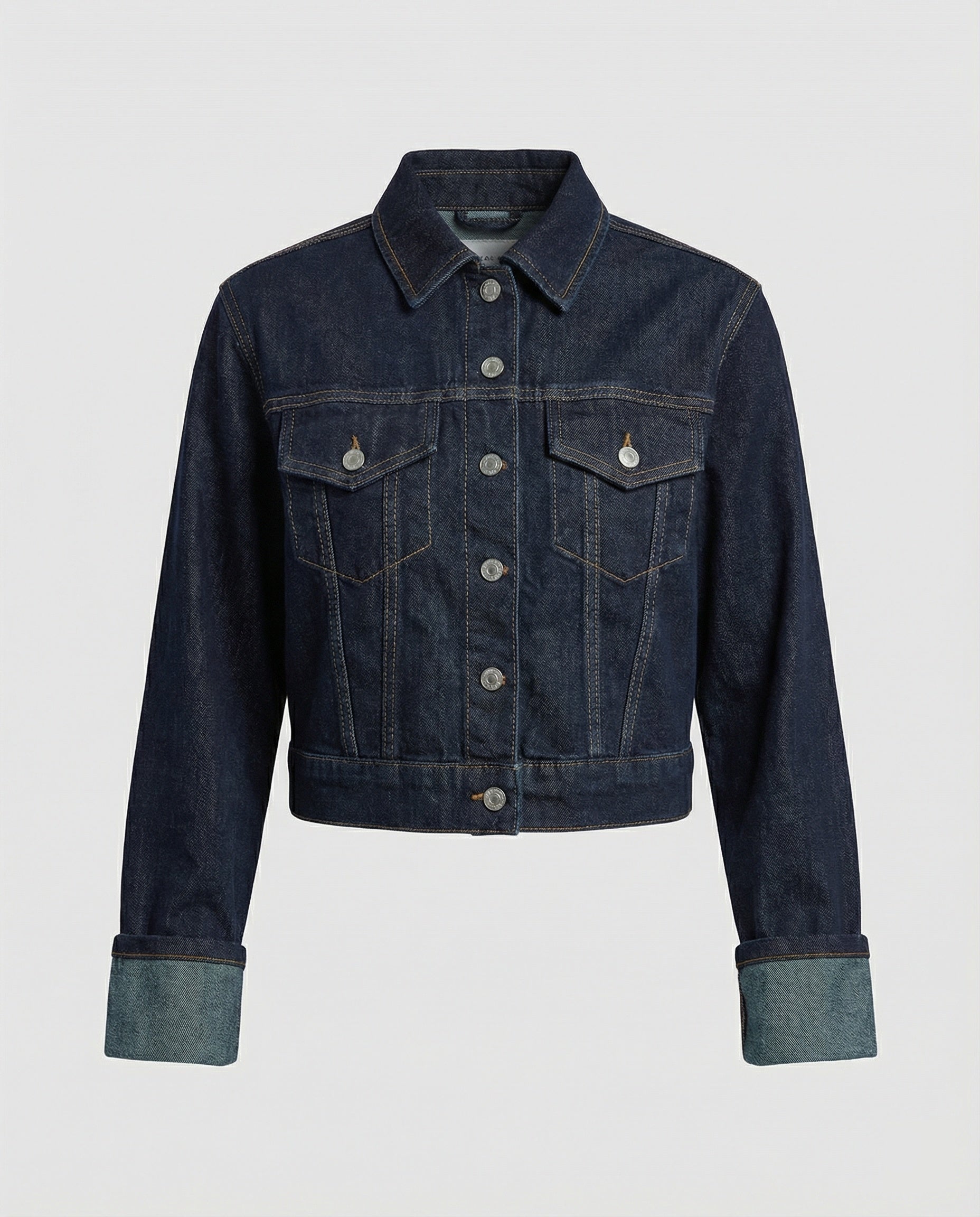 Women's denim jacket short boxy