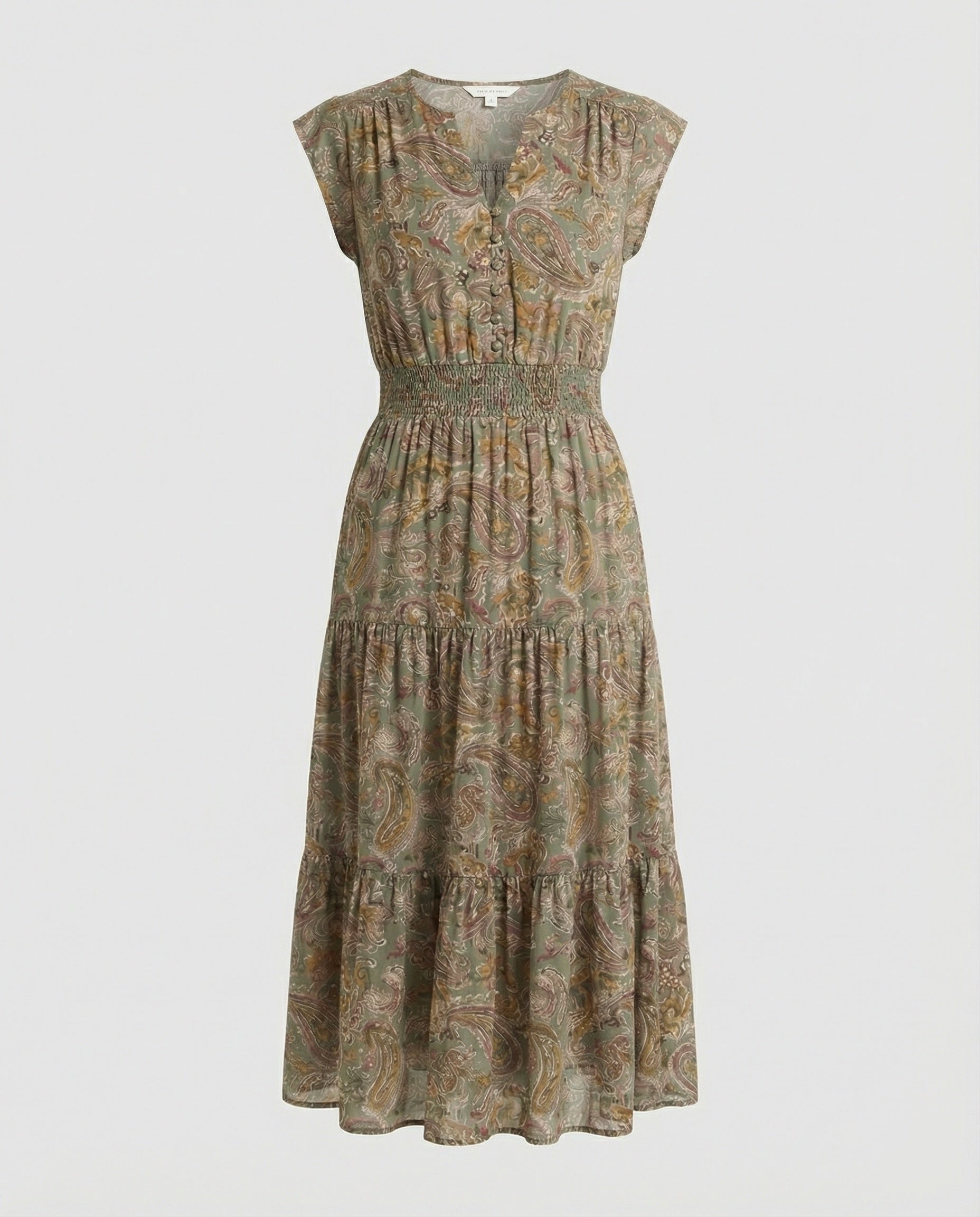 Boho Maxi Dress Summer with Smocked Waist