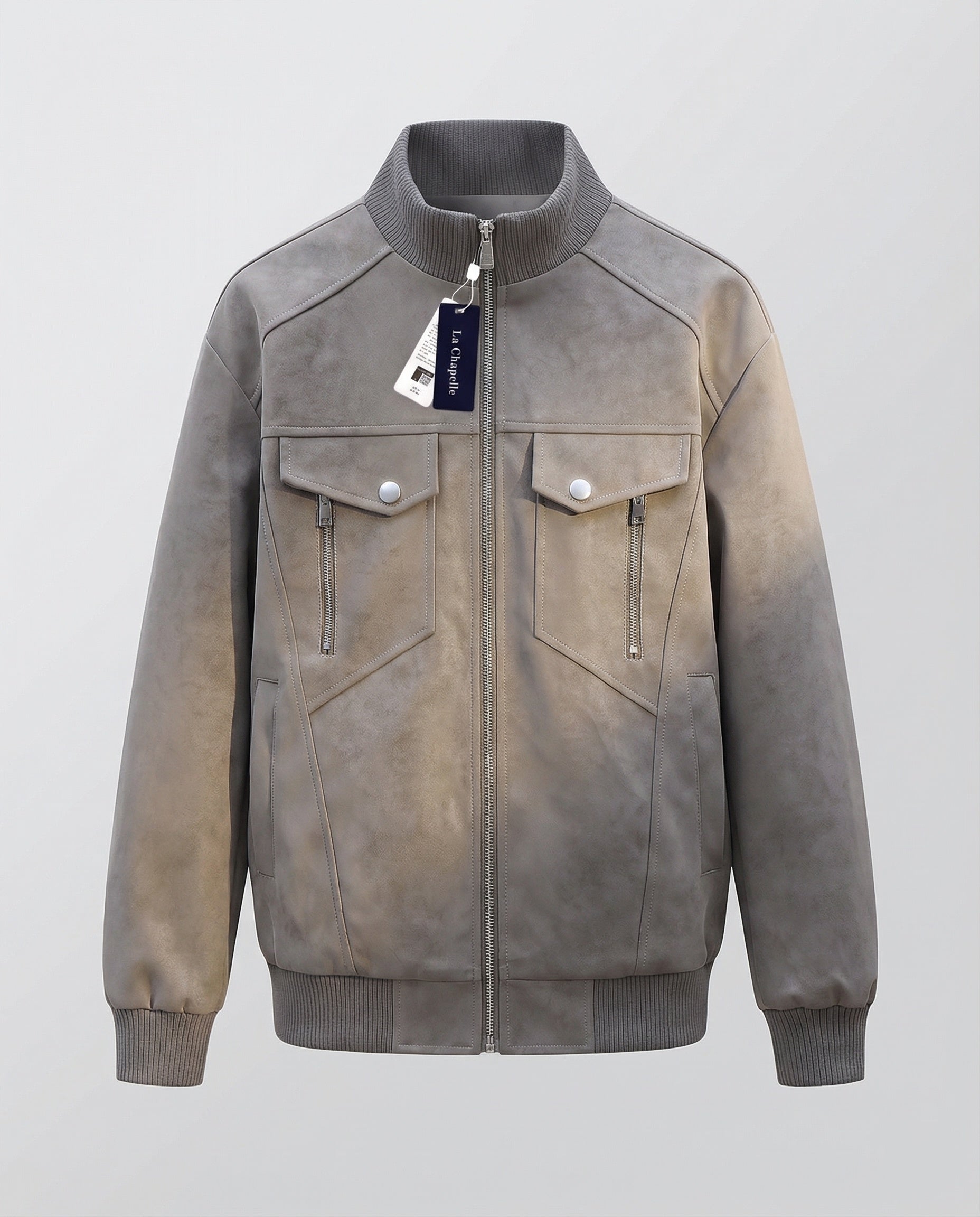 Men's Velvet Bomber Jacket Loose