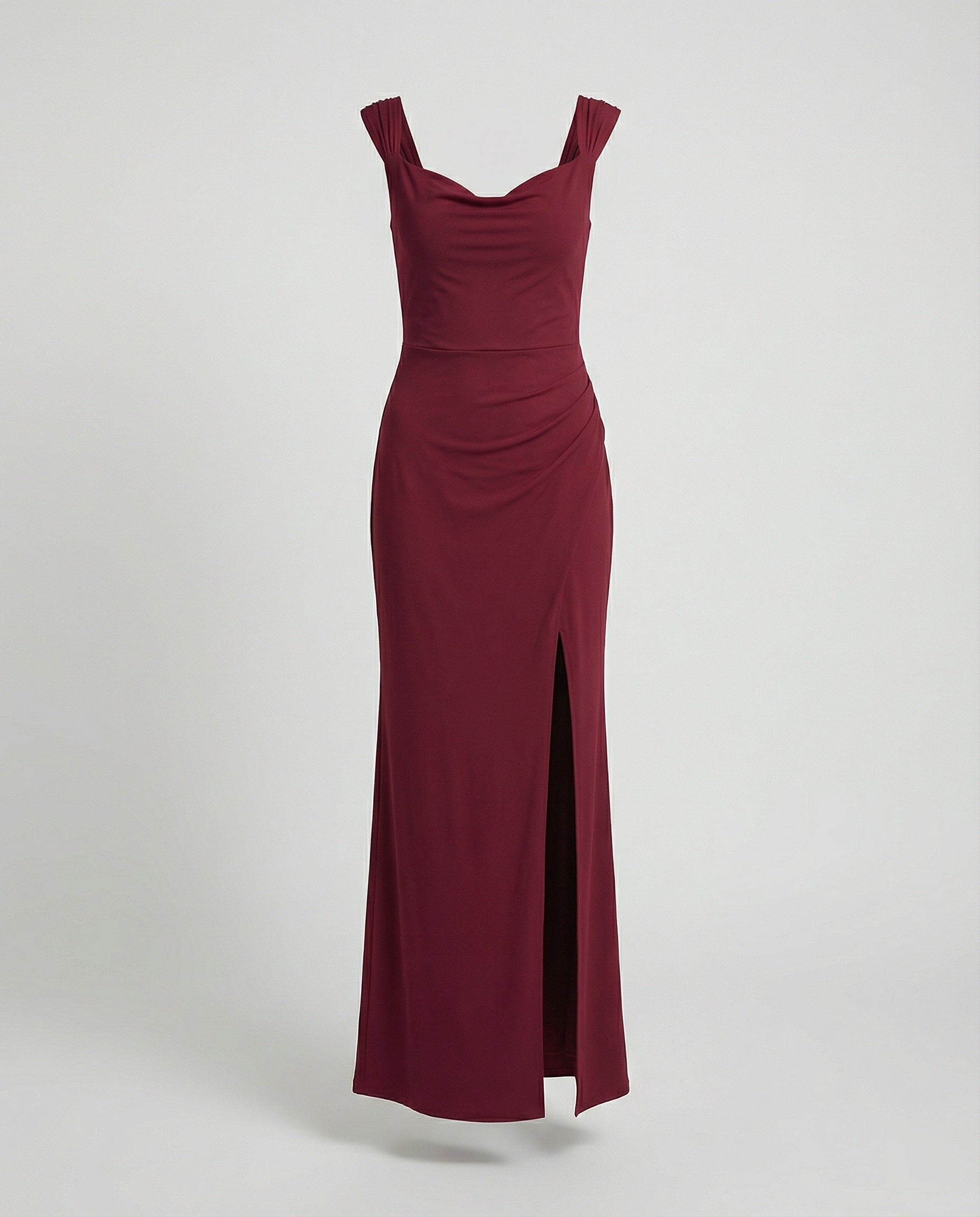 Figure-hugging maxi dress with heart neckline