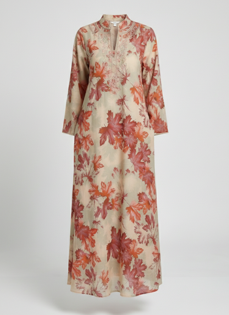 Maxi dress women kimono style