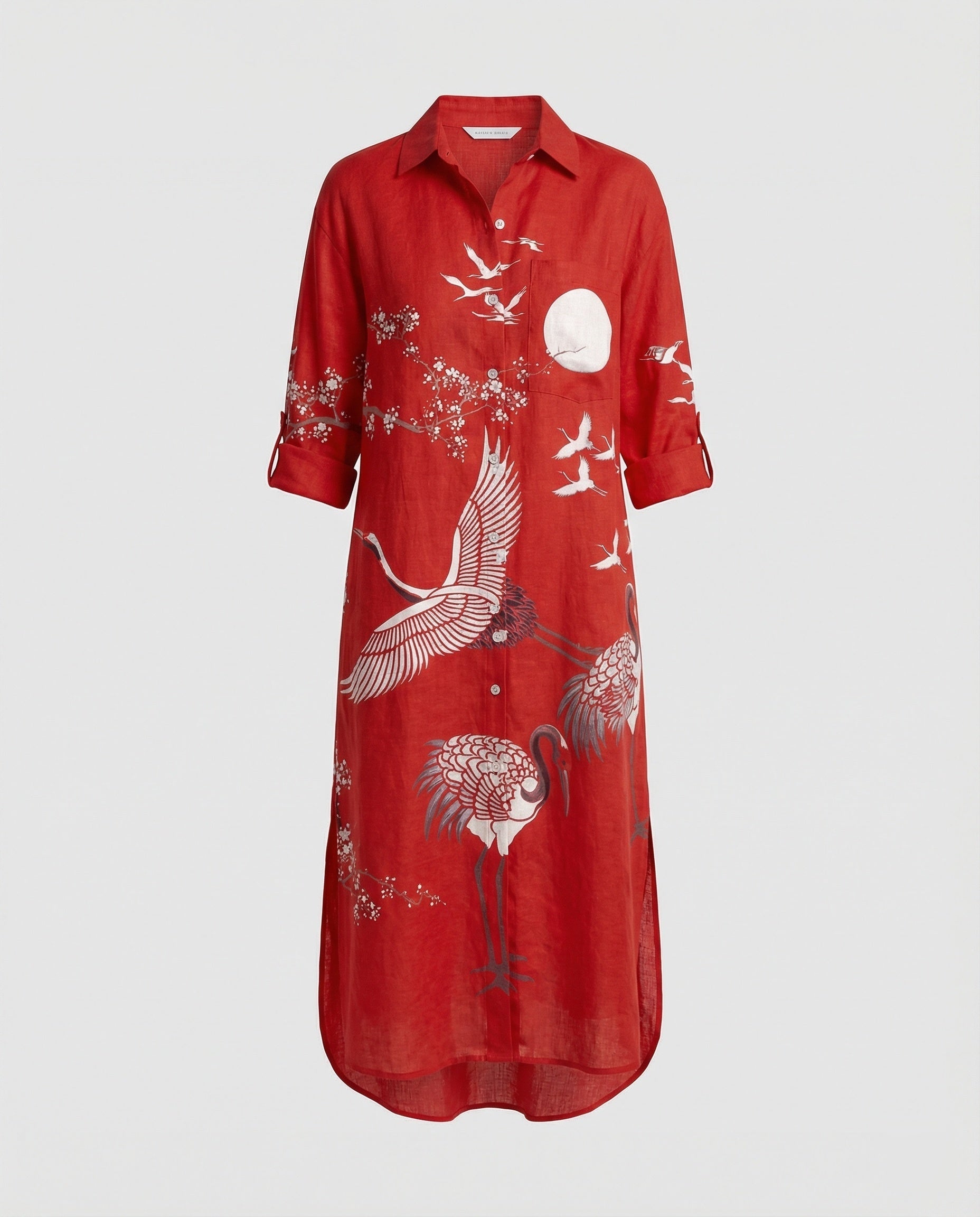 Women's Kaftan Dress Long Silk Look
