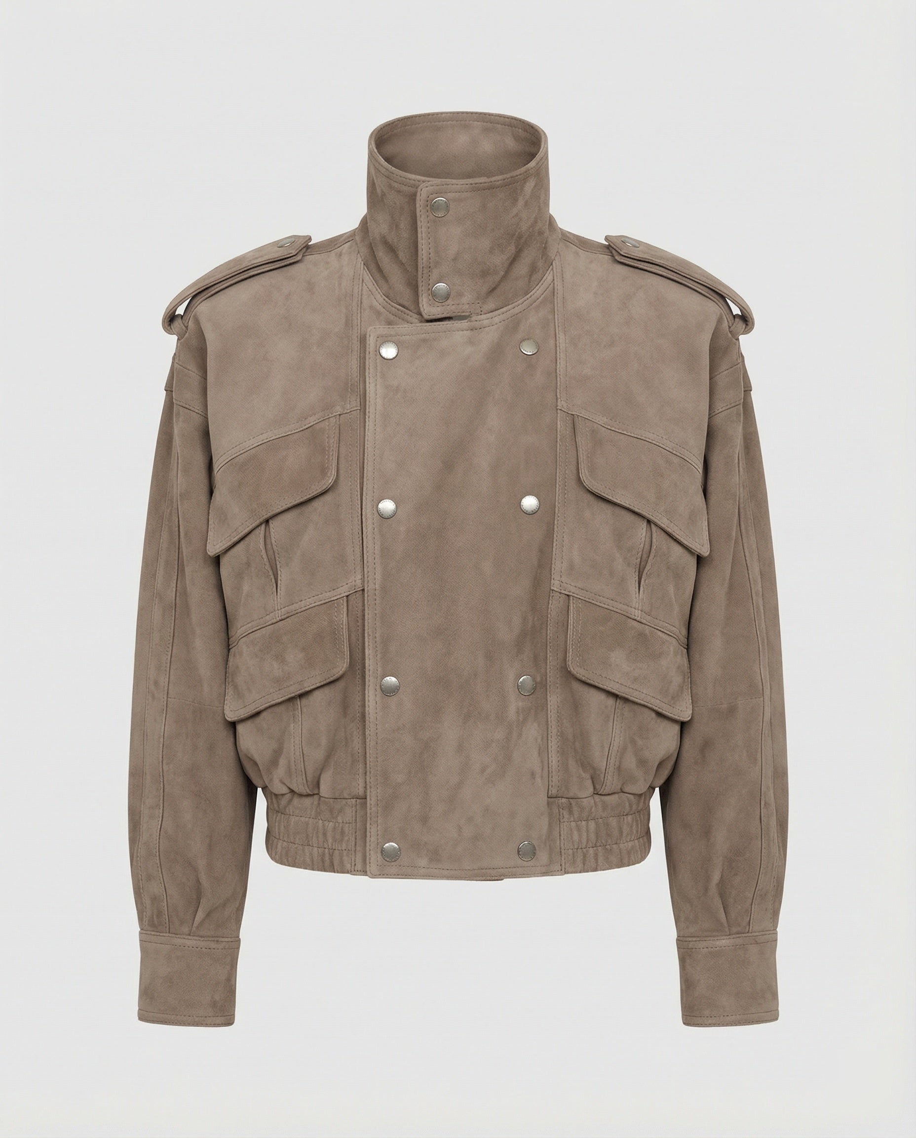 Leisurewear Women Suede Utility Jacket
