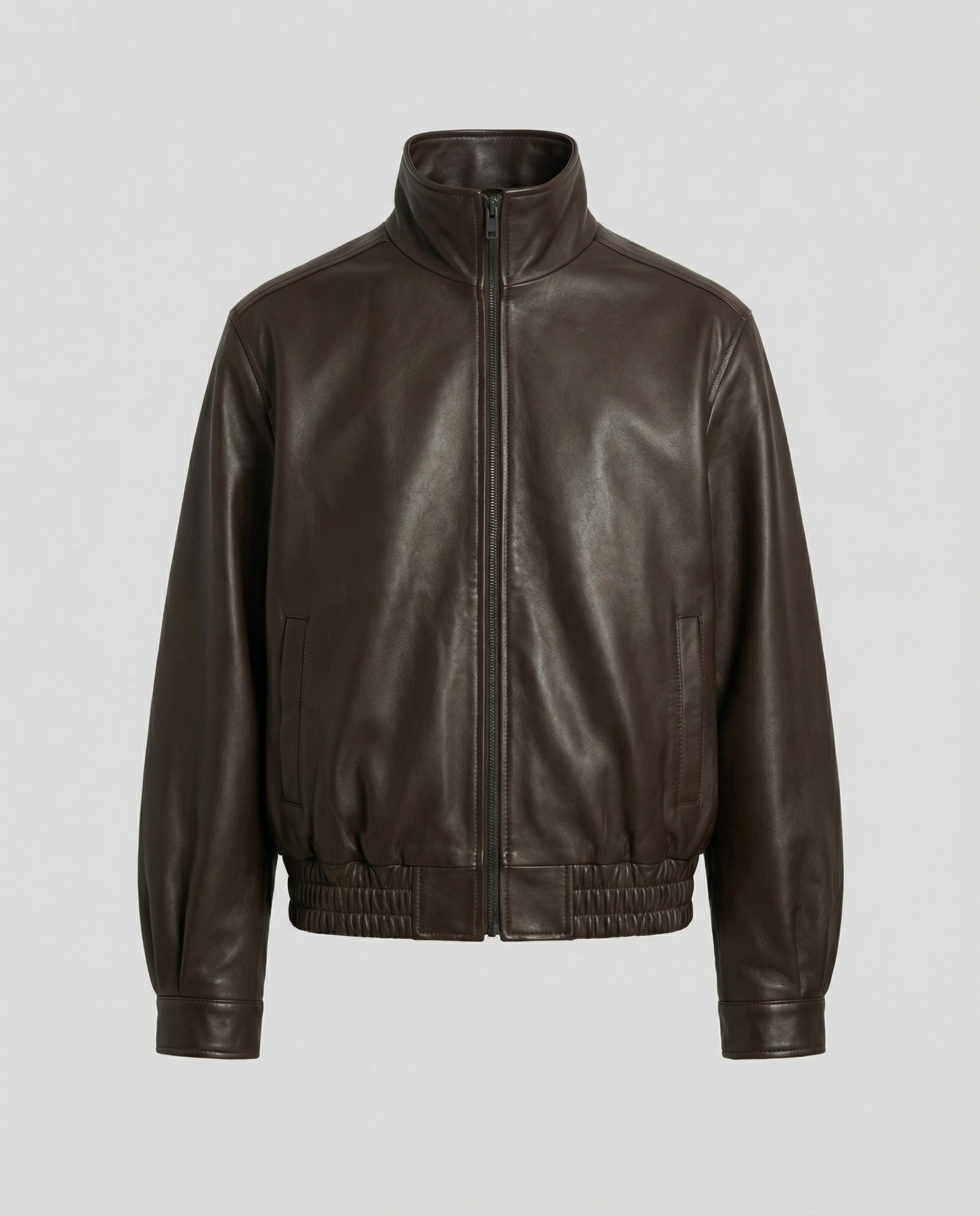 Women's biker jacket made of faux PU leather