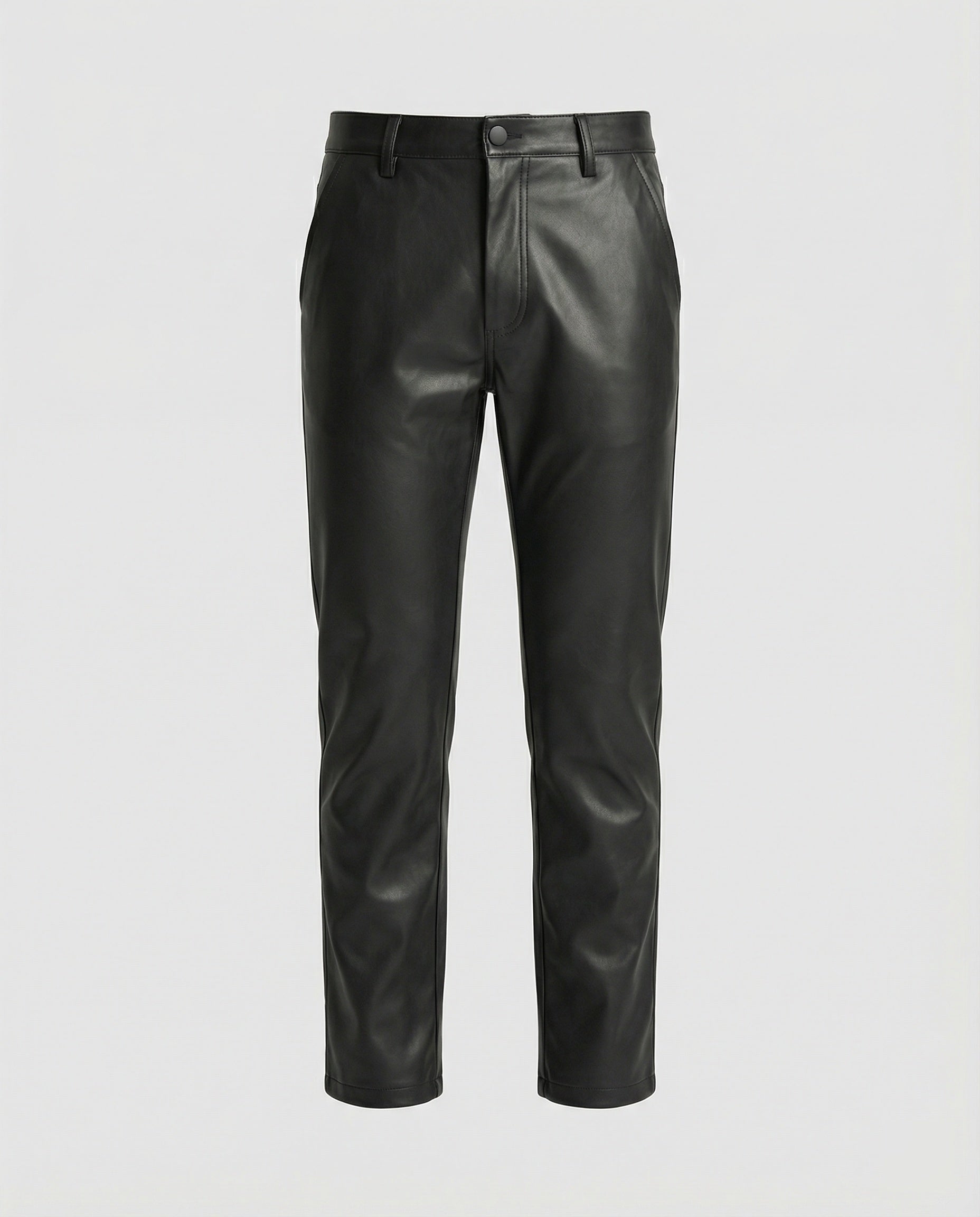 Men's Faux Leather Pants Slim Fit