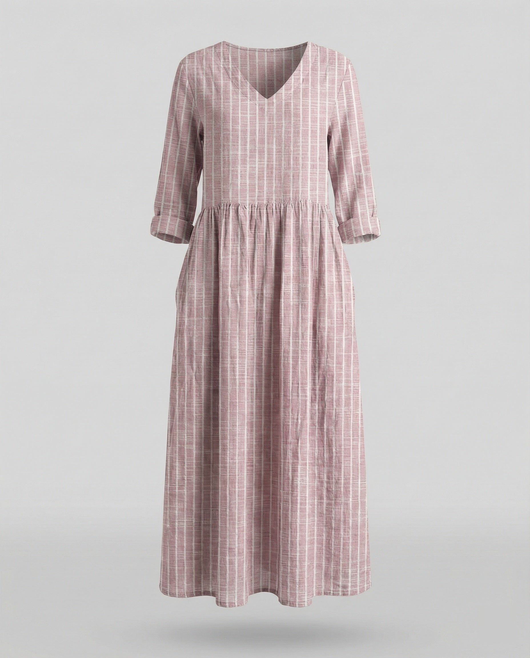 Women's Boho Maxi Dress Summer Linen Look