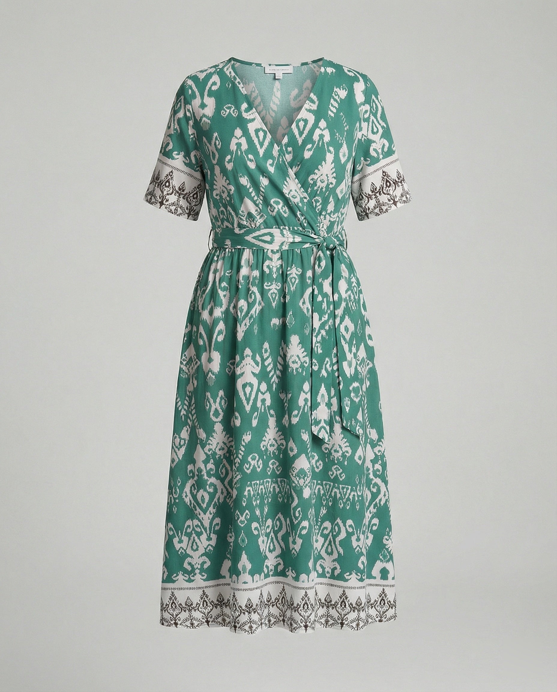 Women Midi Dress Wrap Dress A-Line with Belt