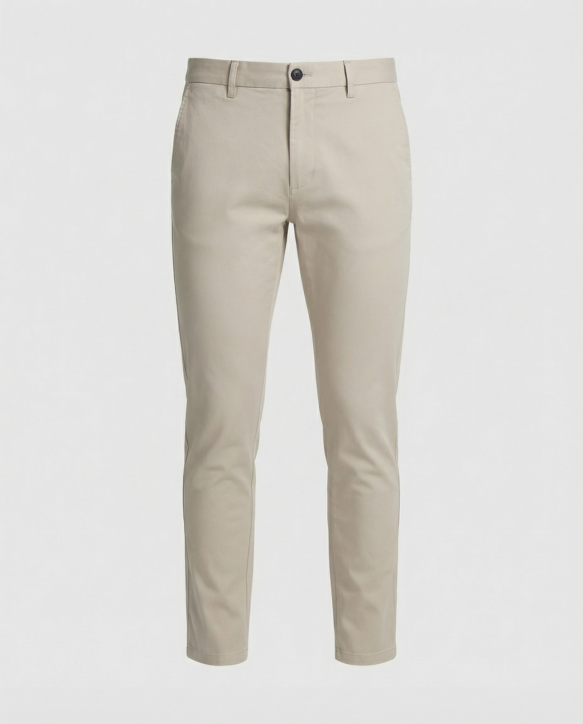 Men's Slim Fit Pants with Elastic Waistband