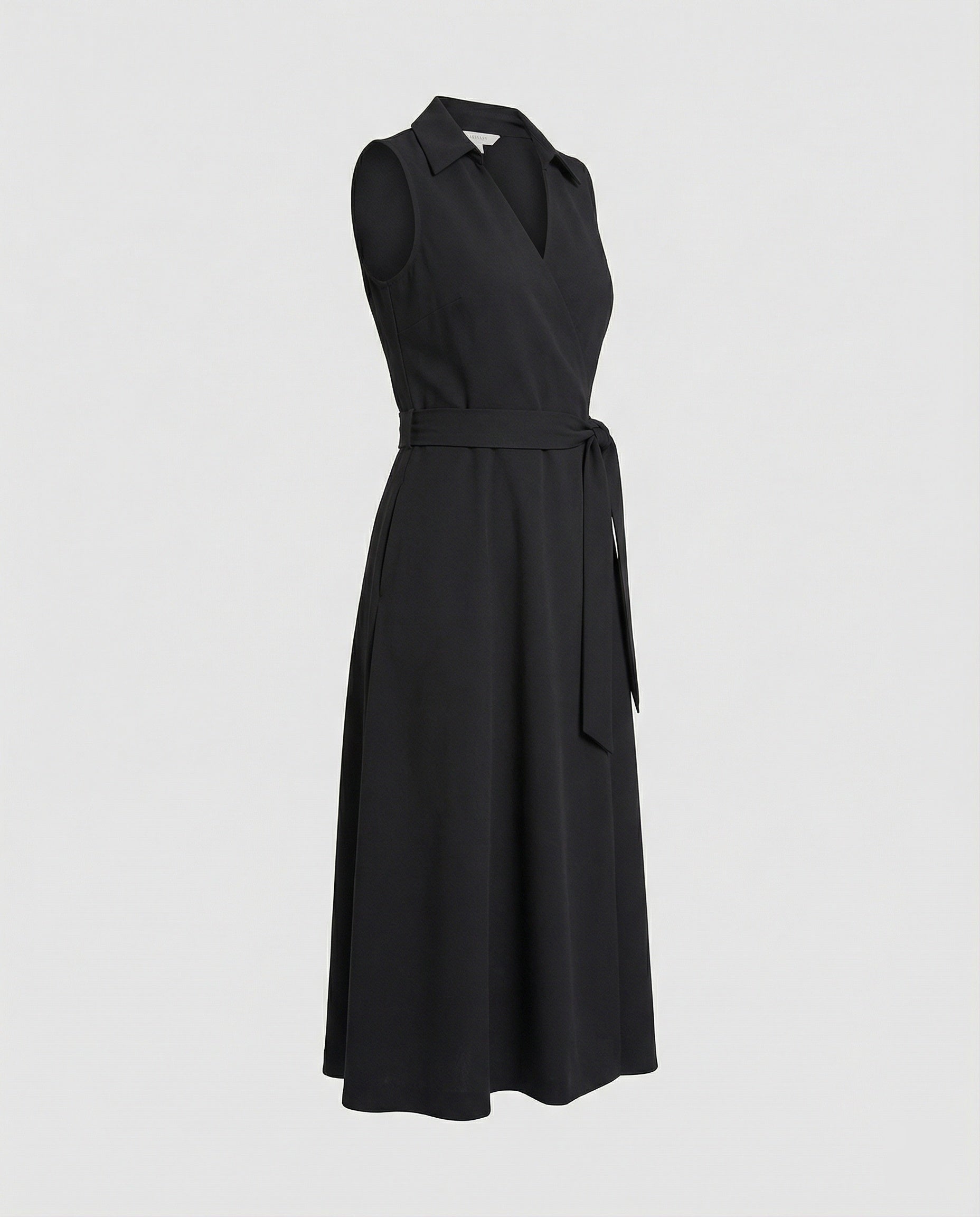 Women's wrap dress casual dress with belt