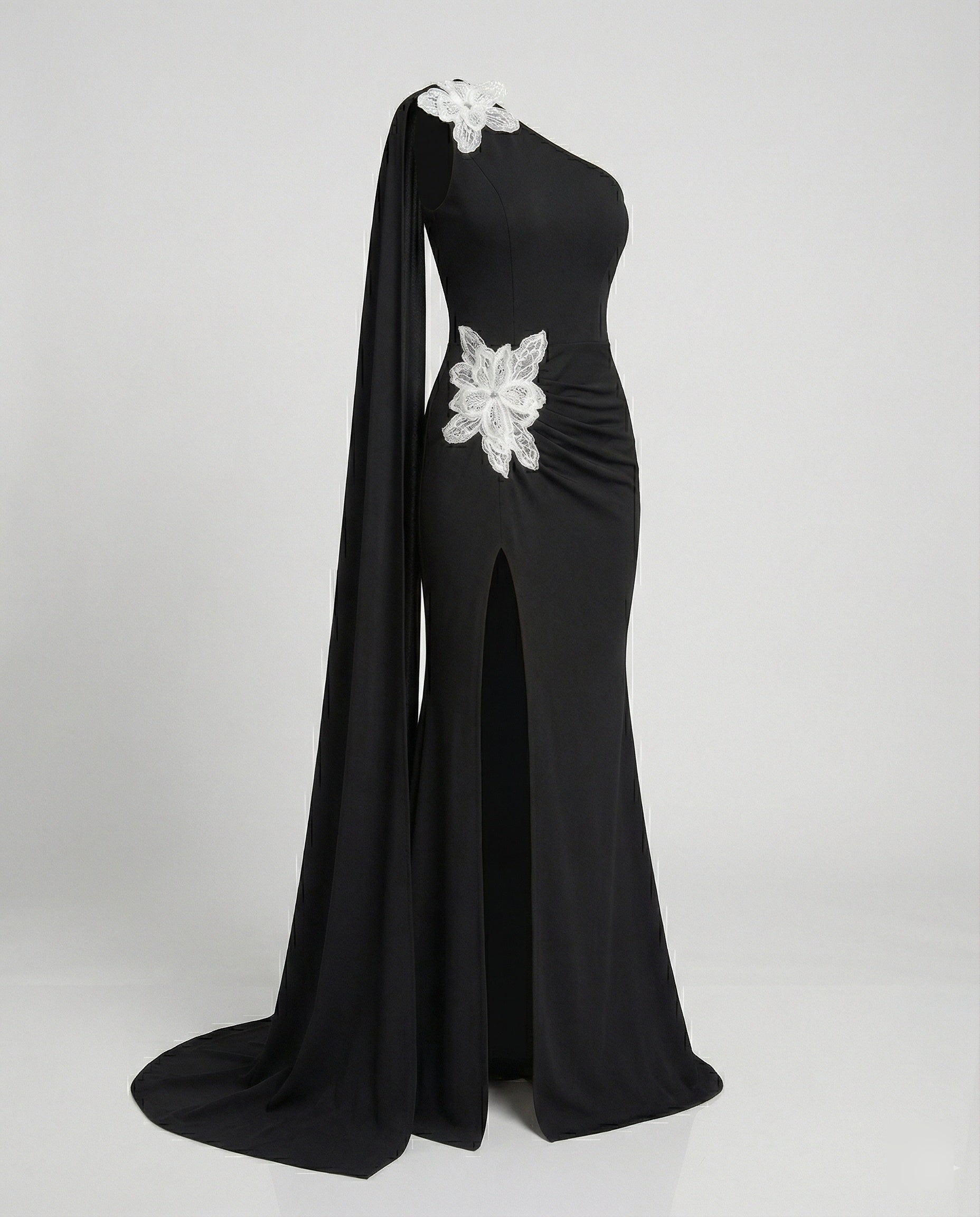 Women Evening Dress Long Asymmetric Slit