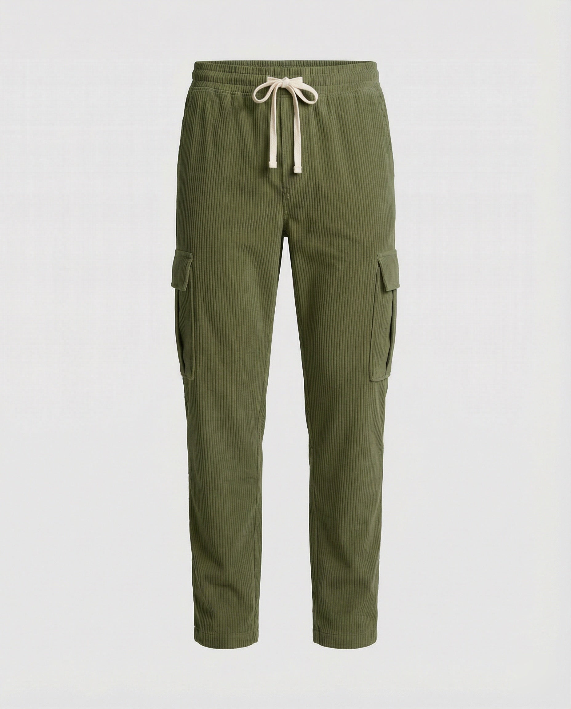 Men's cargo pants with elastic waistband