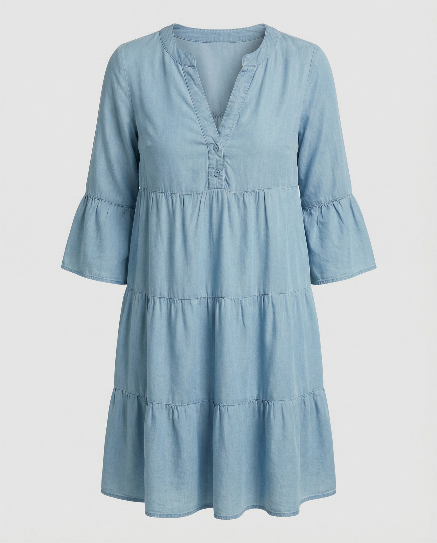 Women's summer dress with flowing skirt