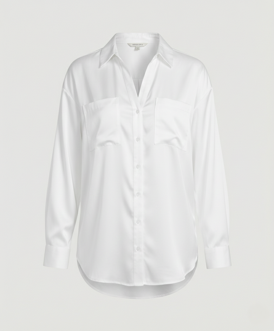 Women's Blouse Silk Look Oversize