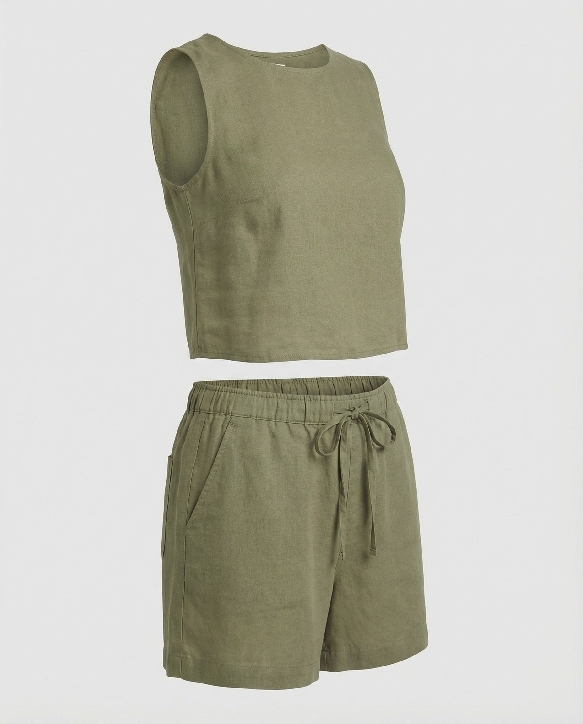 Women's two-piece set with short top