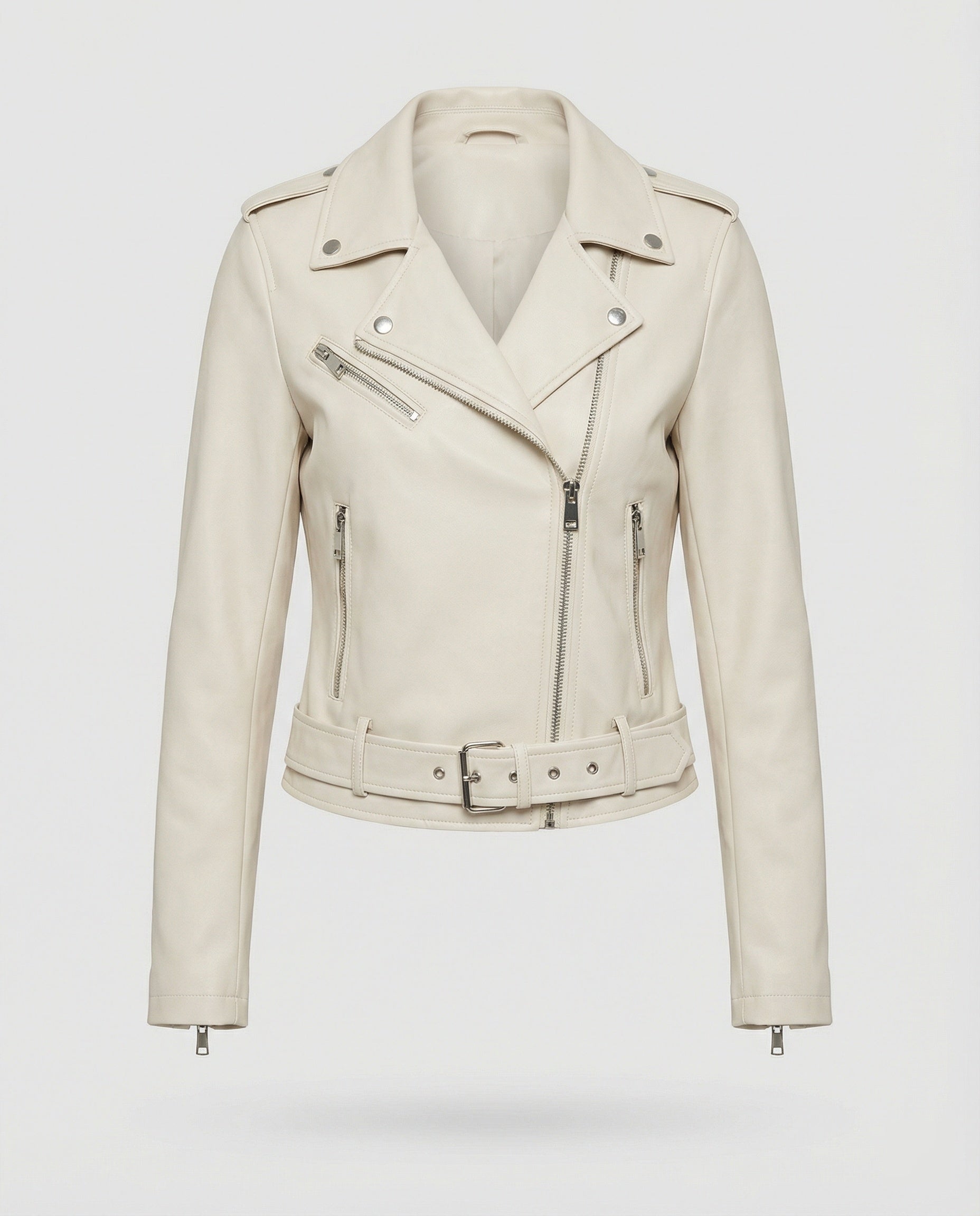 Women's Leather Jacket Black Genuine Leather Look