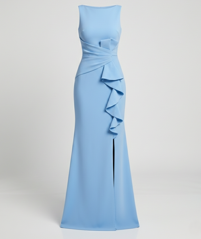 Women's evening dress long with slit