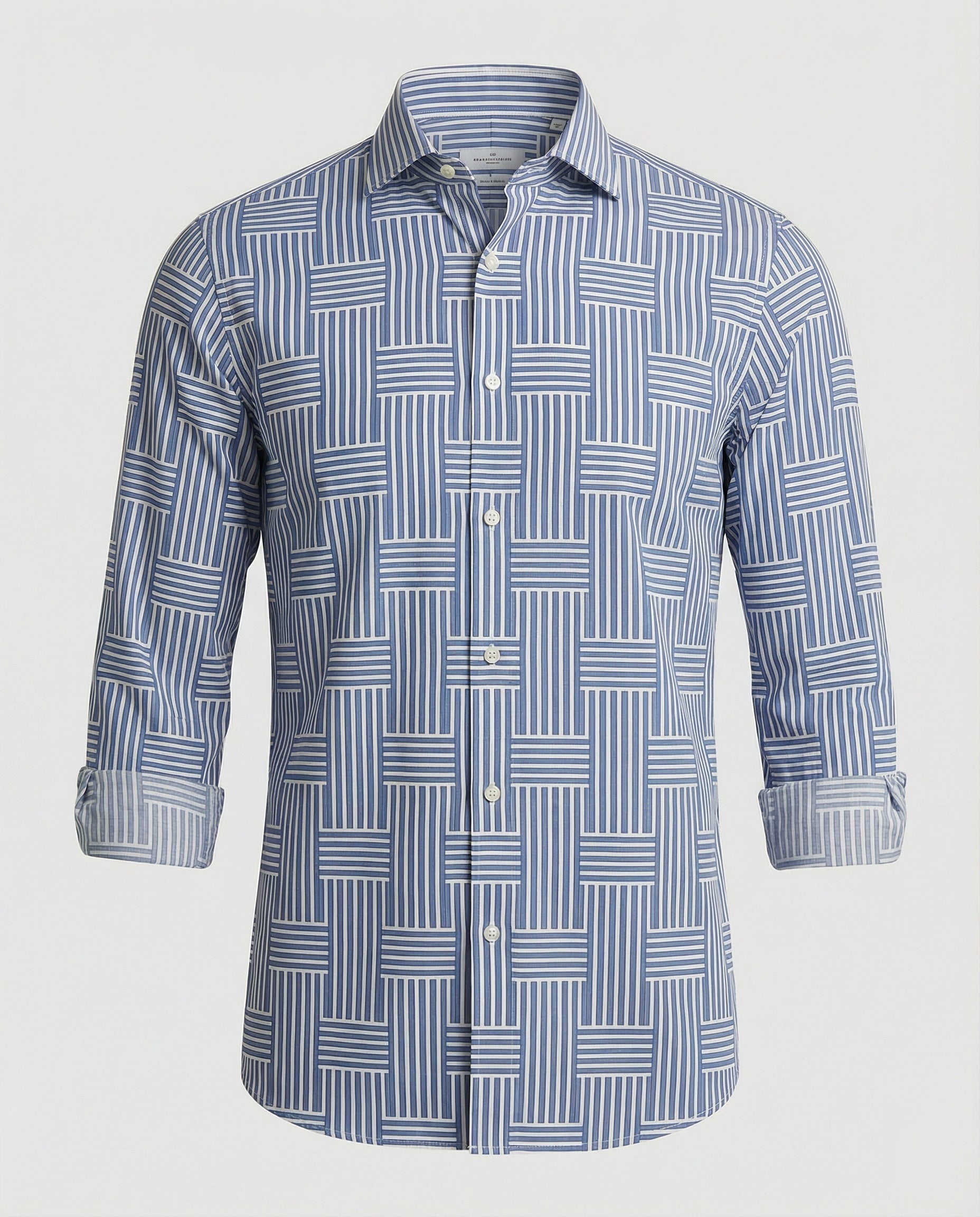 Men's Business Long Sleeve Shirt Striped