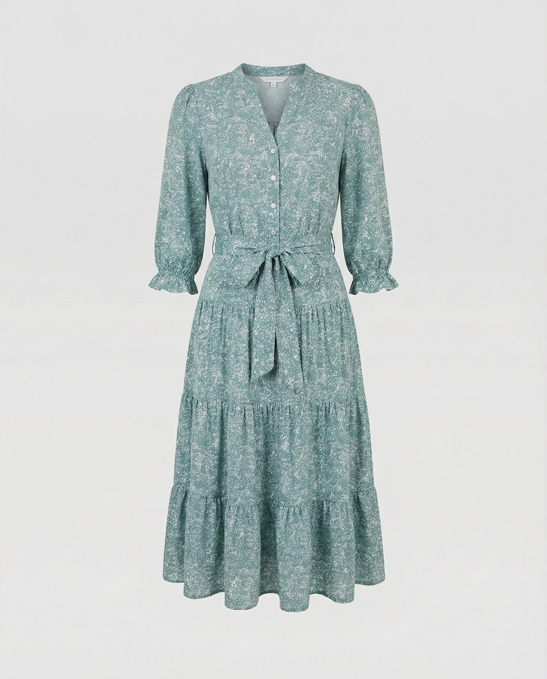 Women's midi dress summer with ruffle