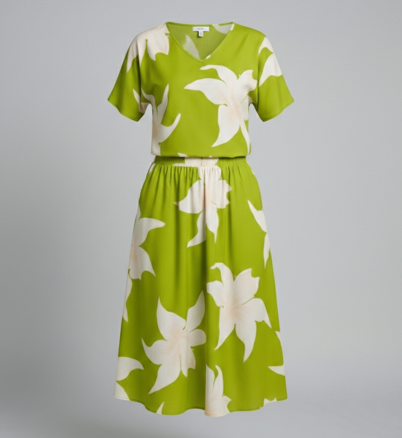 Ladies Two-Piece Set Summer Floral