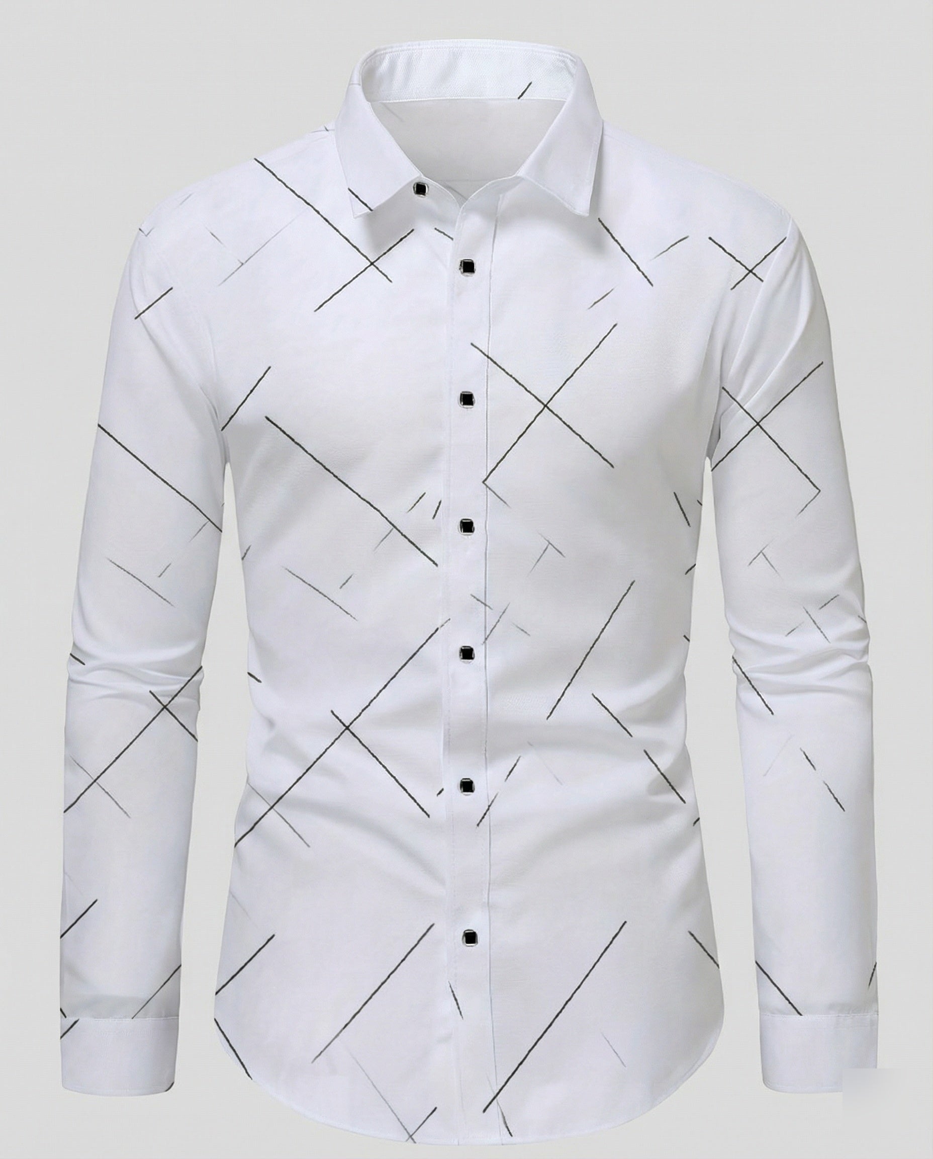 Men's Casual Shirt Checkered Tailored
