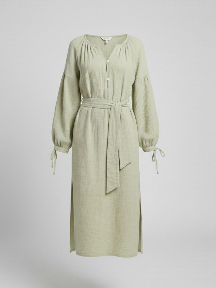 Musselin Maxi Dress Summer Women